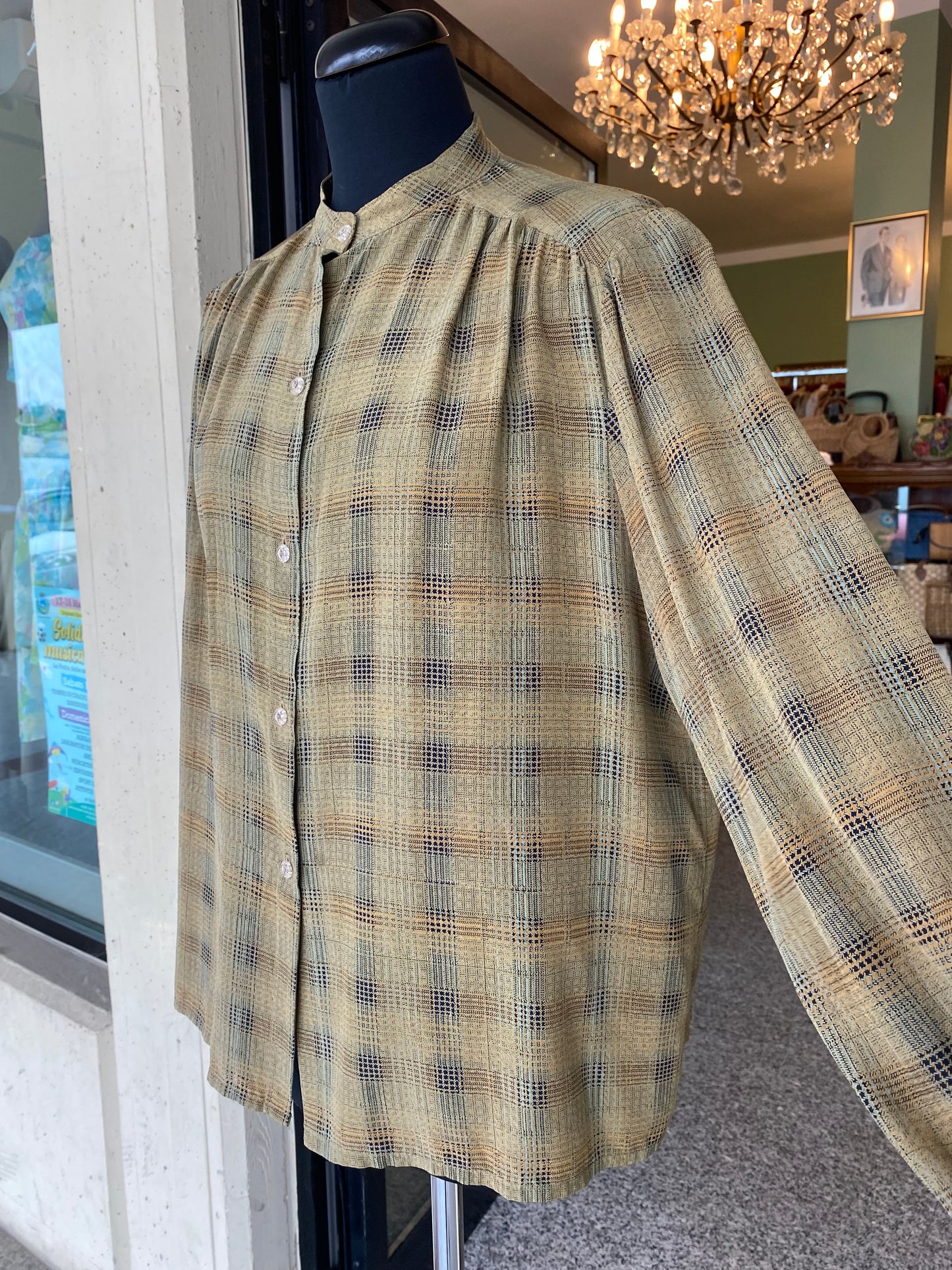 Camicia anni ‘70 misto seta - TG. 42/44