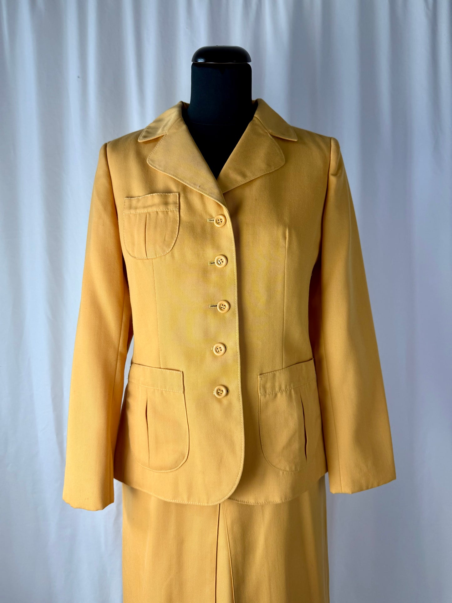 Tailleur anni ‘70 giallo ocra - TG. 40
