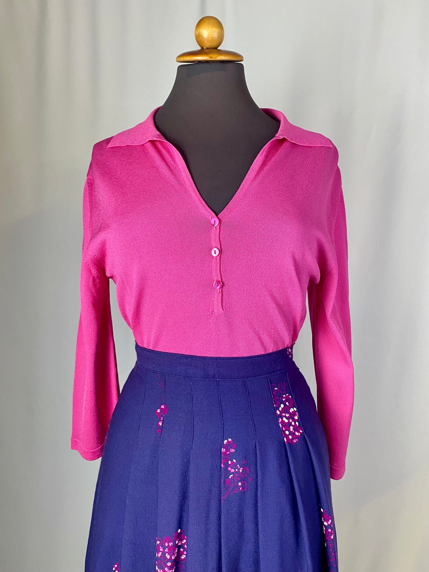 Polo rosa shocking - TG. 42/44