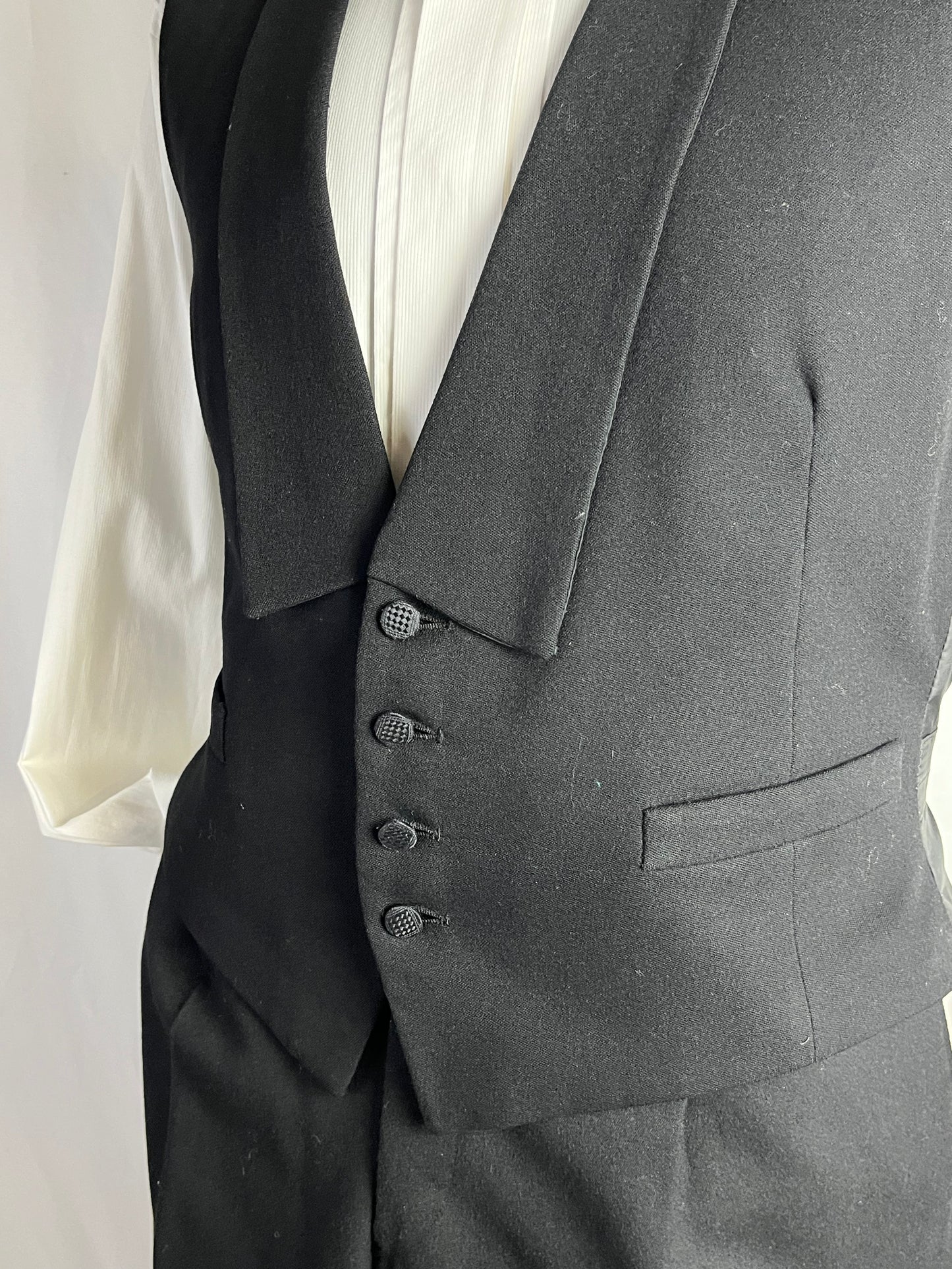 Smoking sartoriale tre pezzi anni ‘40 tg. 54-56