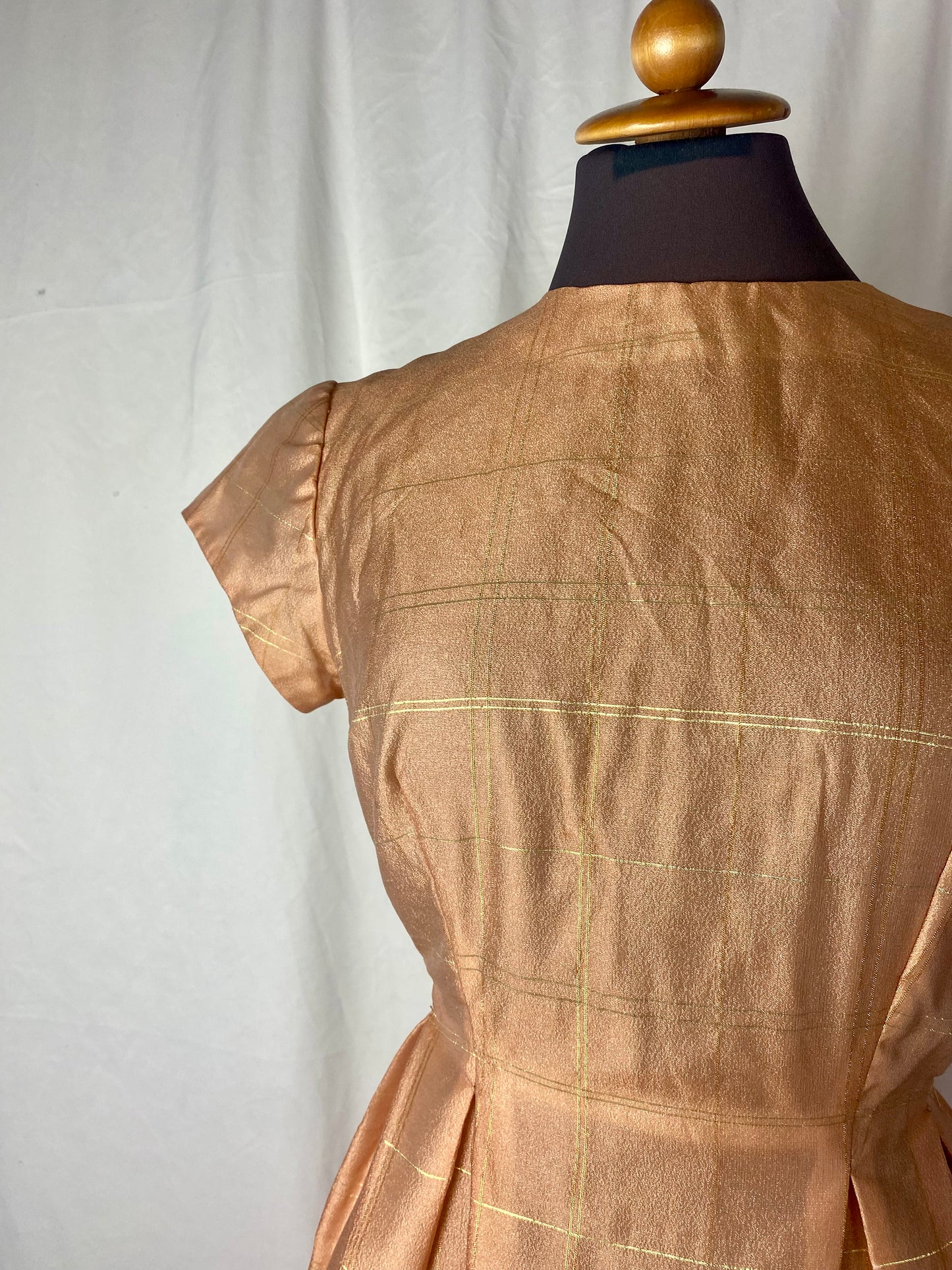 Abito anni ‘50 rosa e oro - TG. 40/42