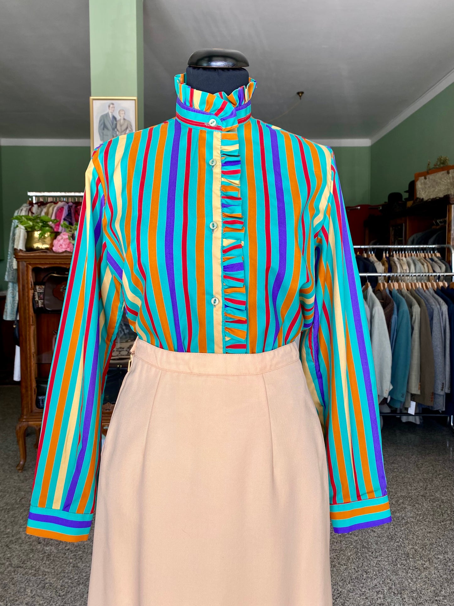 Camicia a righe colorate - TG. 40