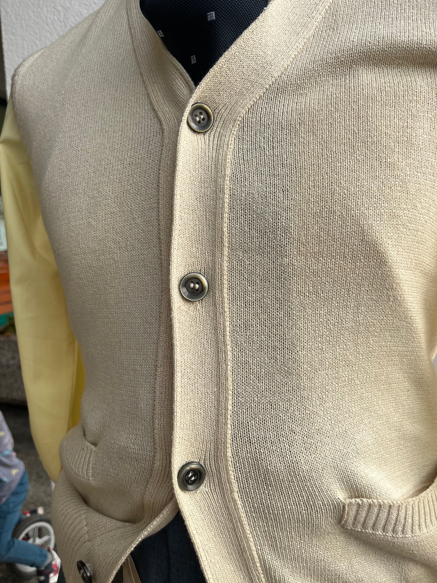Gilet in maglia anni ‘80 color crema