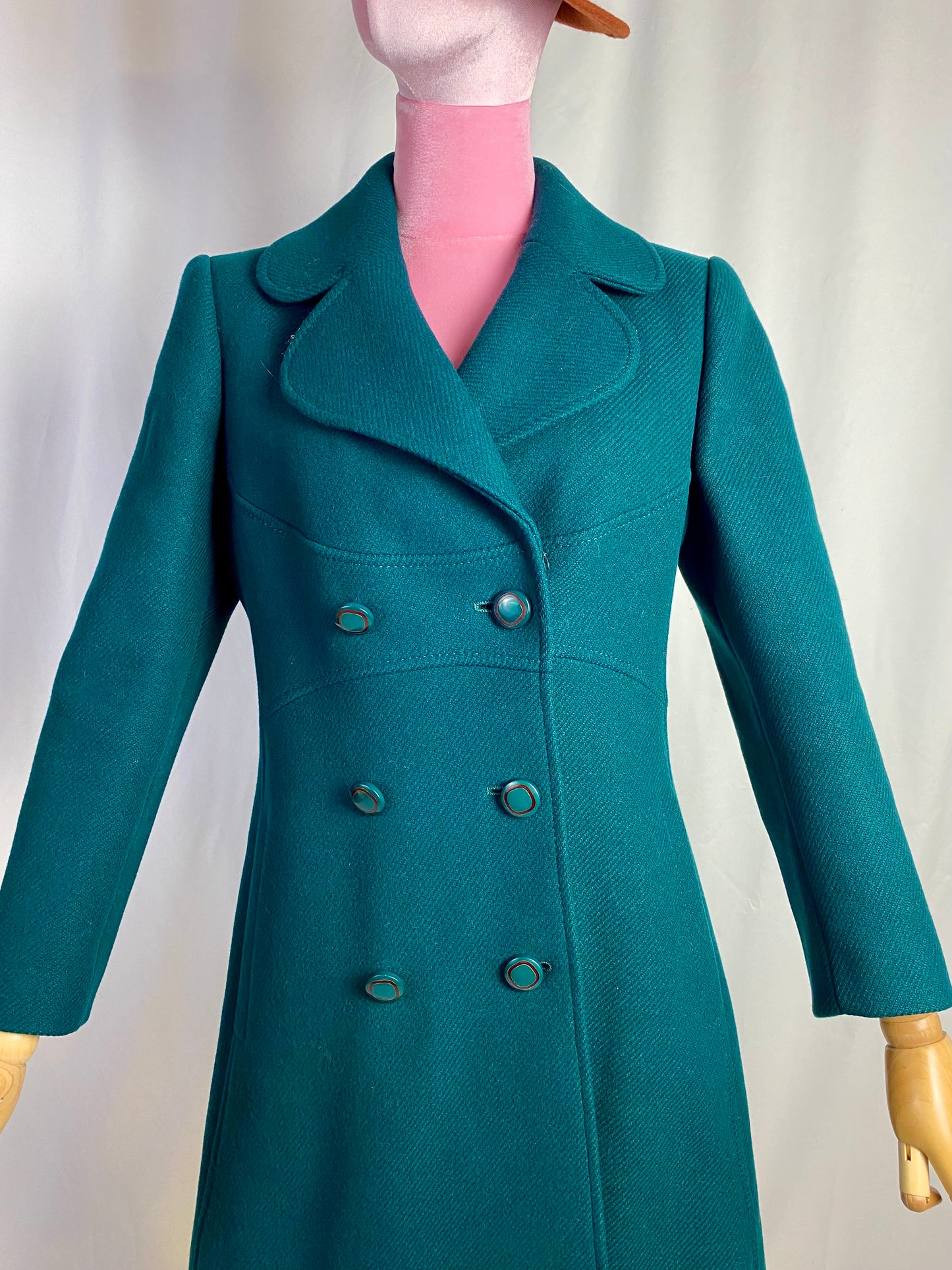Cappotto anni ‘70 verde bosco - TG. 40/42