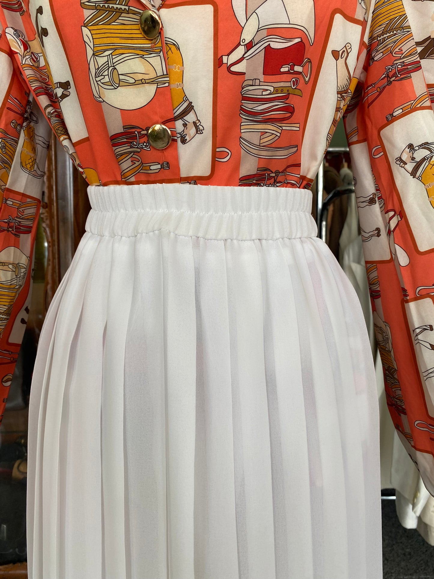 Gonna plisse bianca - TG. 38/40