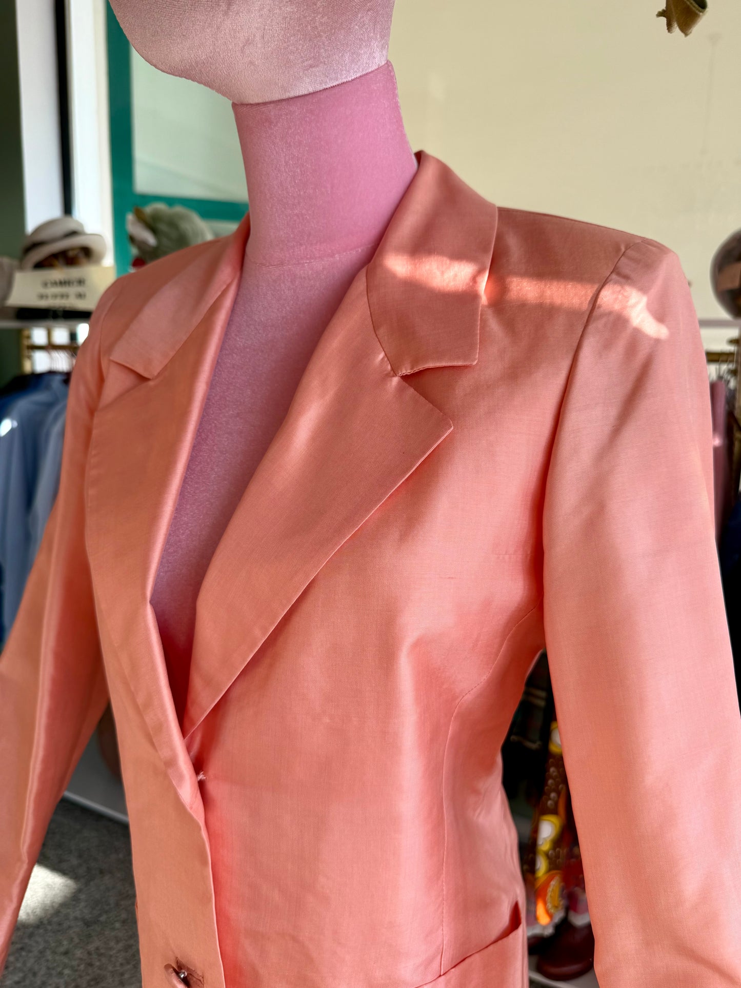Giacca in seta rosa salmone - TG. 40