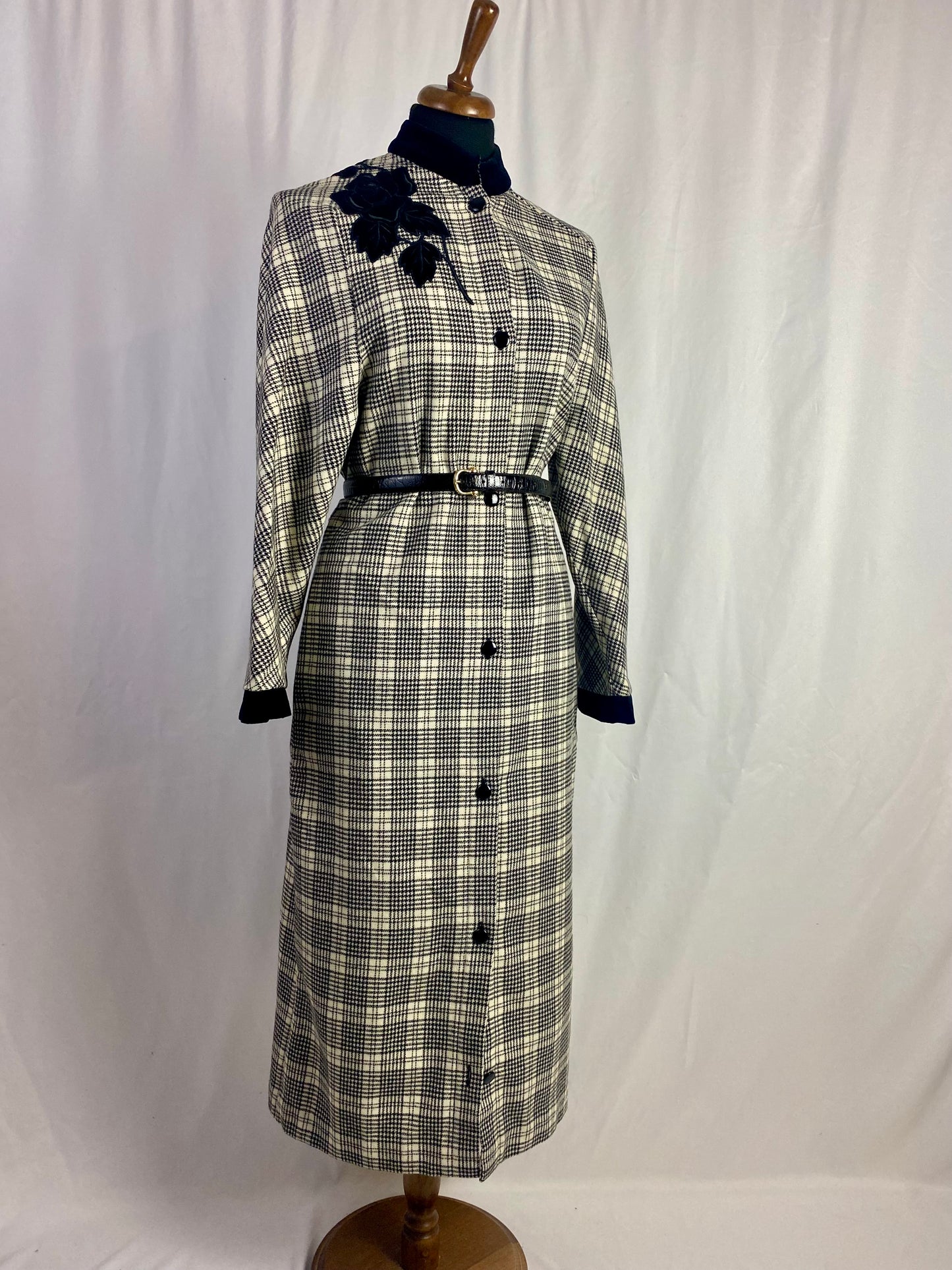 Abito pied de poule 100% lana - TG. 44/46