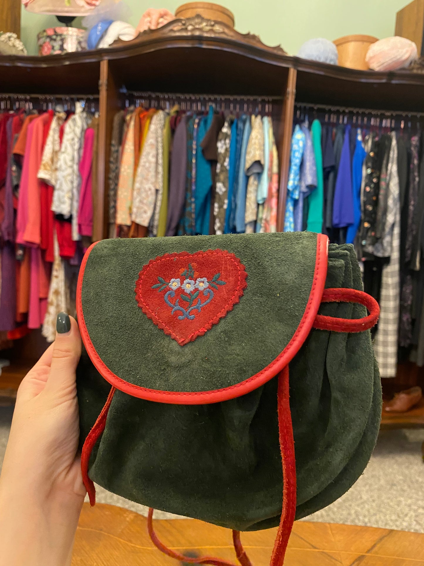 Borsetta in camoscio