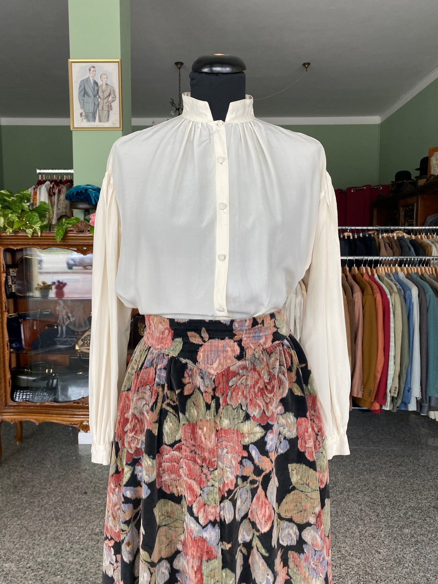 Camicia panna in 100% seta - TG 44/46 circa