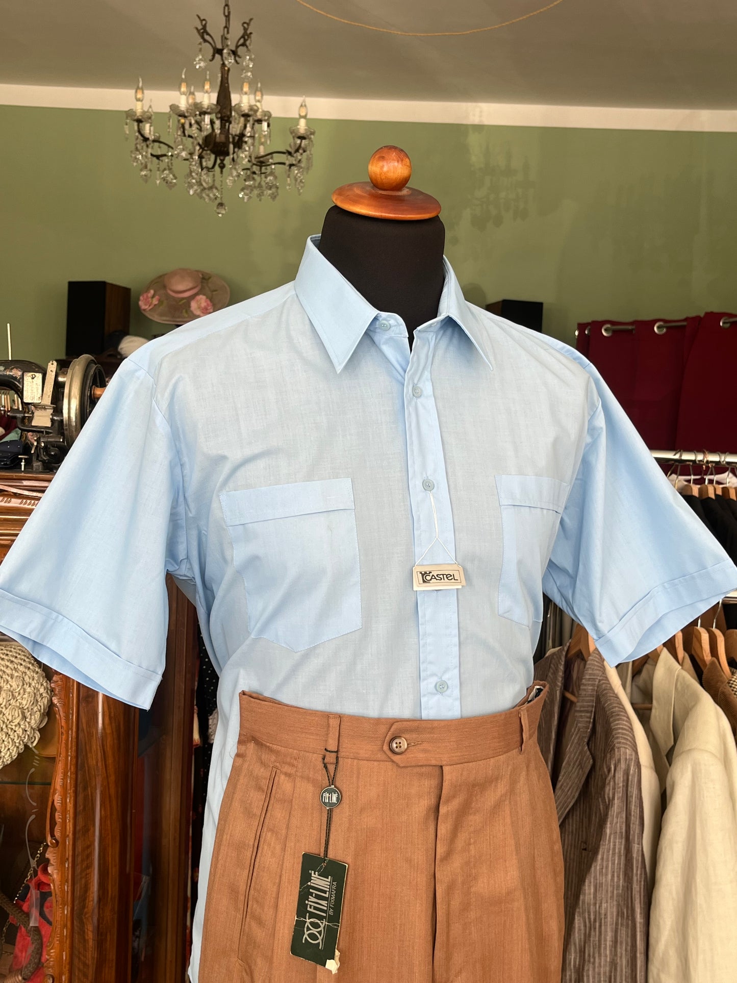Camicia anni ‘70 a maniche corte tg. M-L