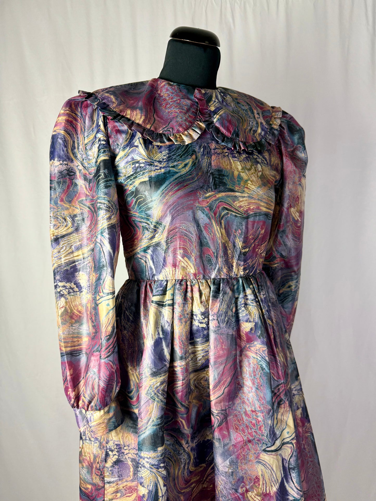 Abito anni ‘80 stampa marmorizzata - TG. 40