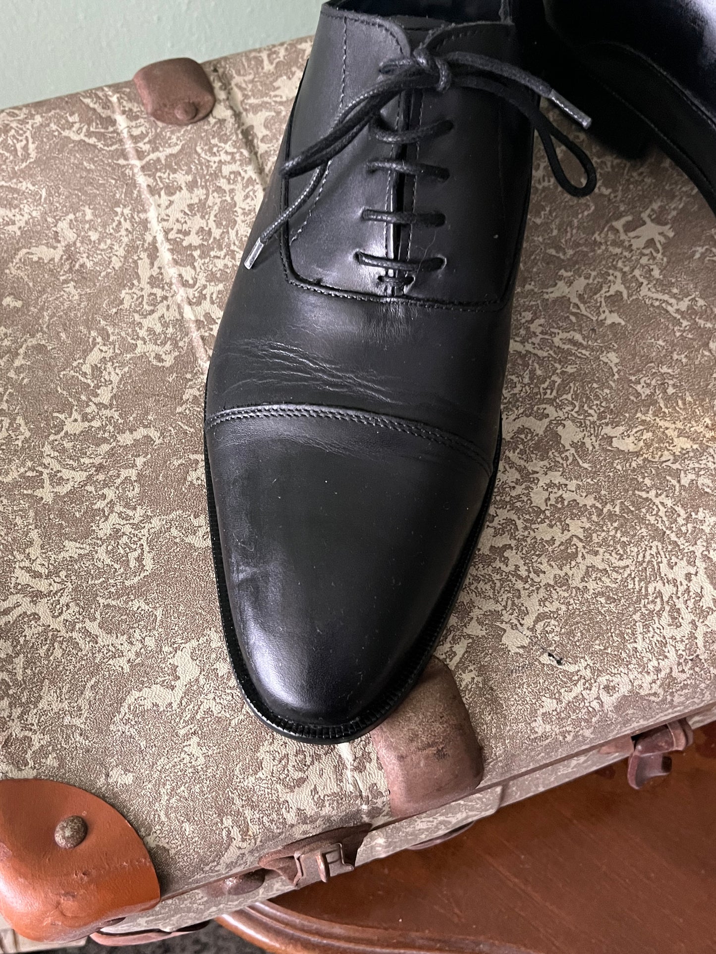 Scarpe oxford pelle nera tg. 41
