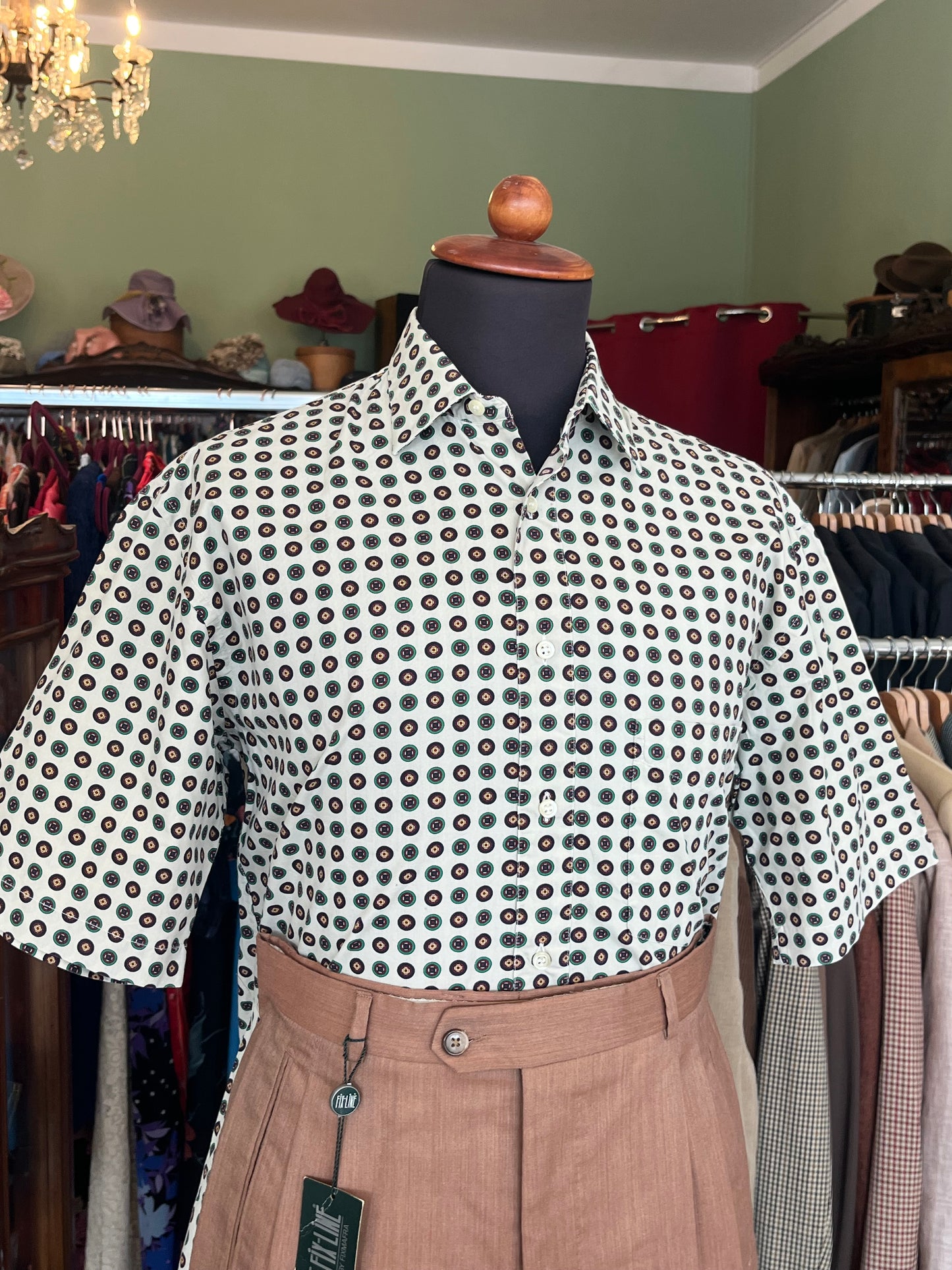 Camicia a maniche corte cotone XS-S