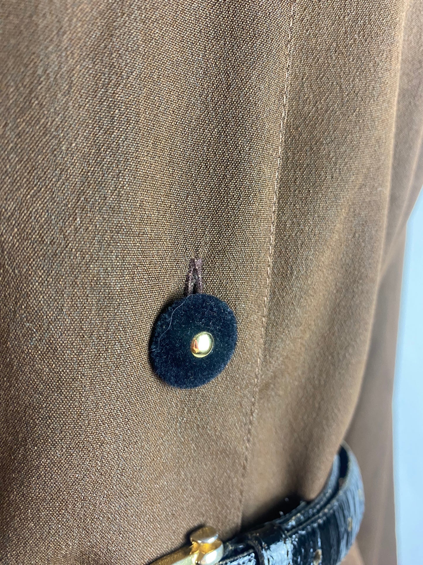 Abito classico con scollo in velluto - TG. 46