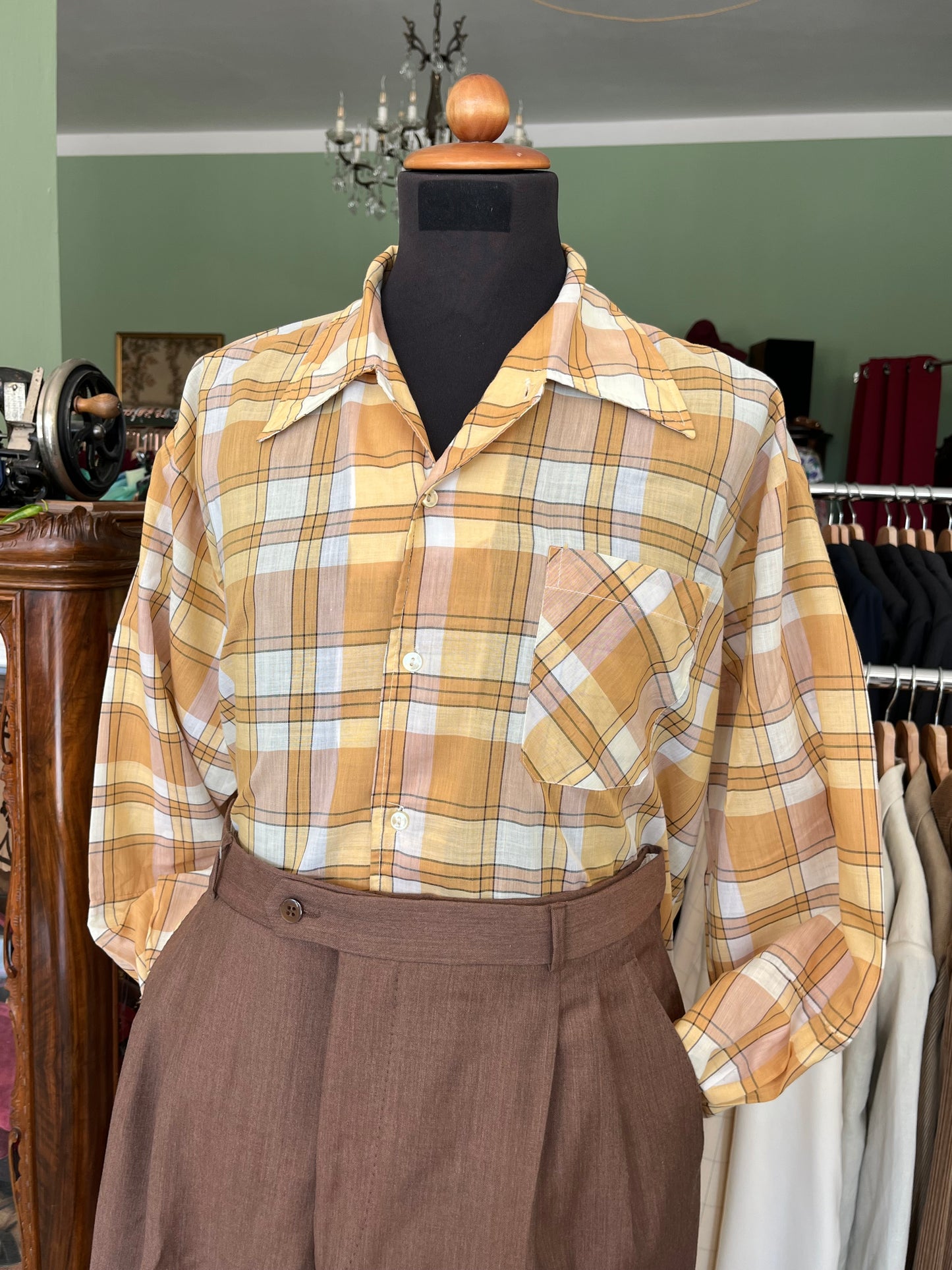 Camicia anni ‘70 cotone tg. L-XL