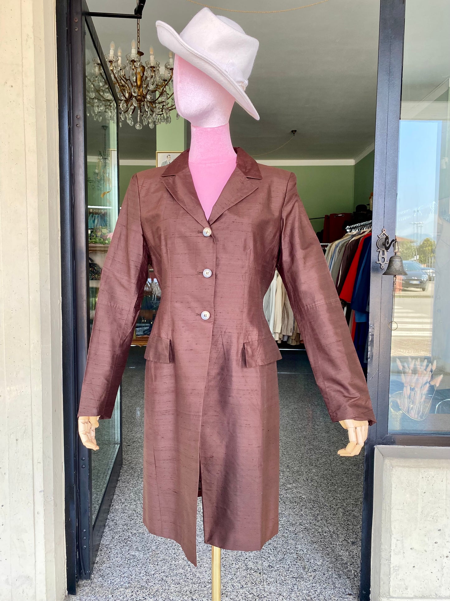 Soprabito in shantung di seta - TG. 42