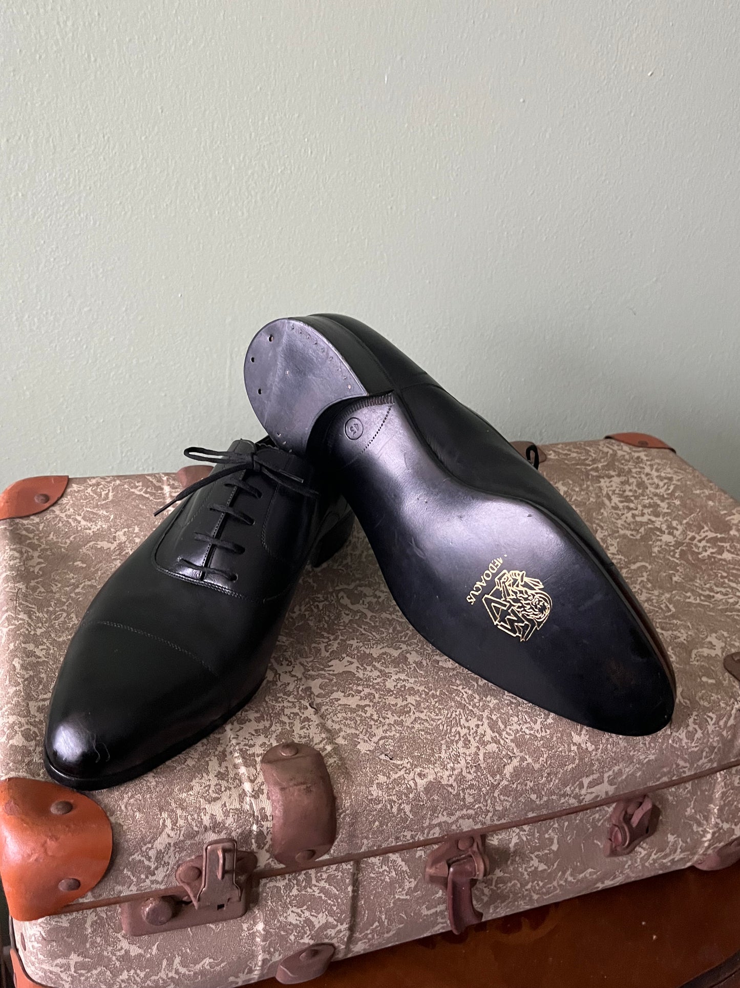Scarpe oxford pelle nera tg. 40-41
