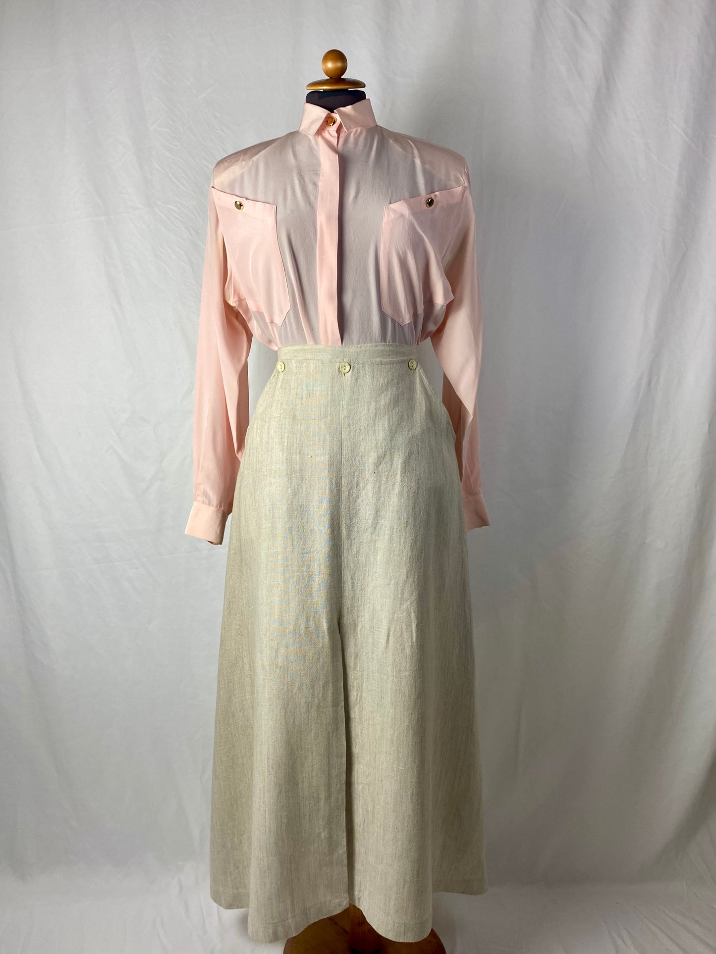 Camicia rosa in seta - TG. 42/44