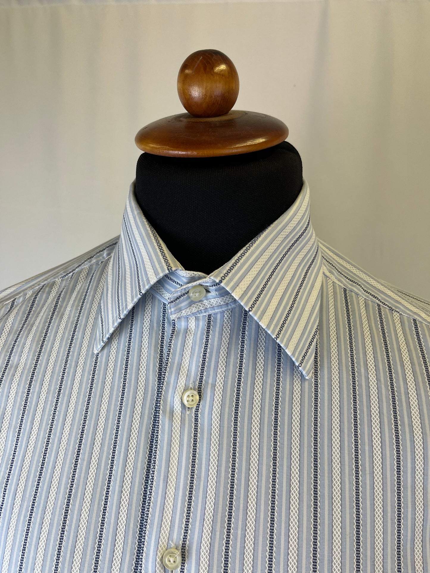 Camicia a righe azzurra tg. M-L