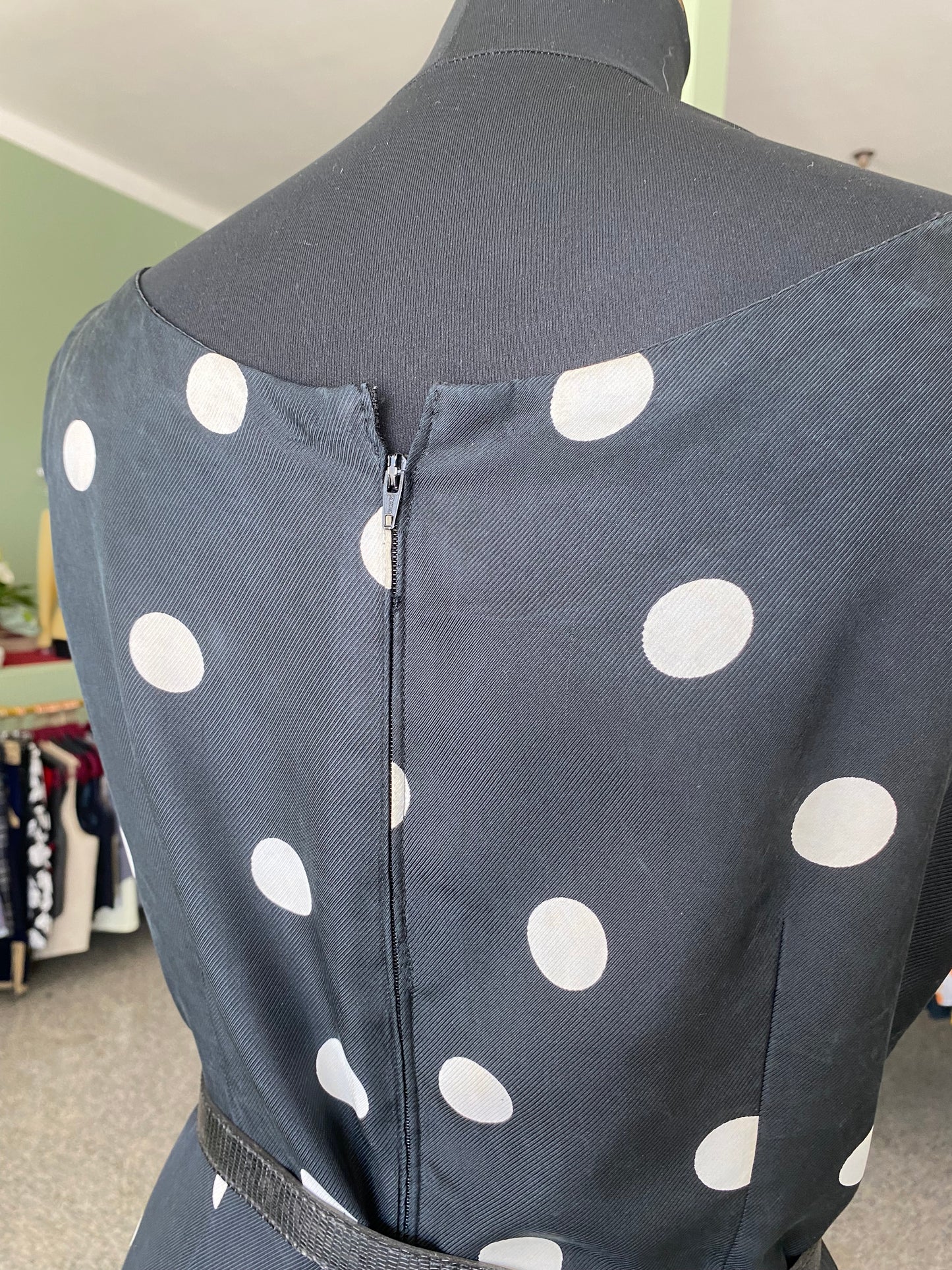 Abito a pois sartoriale anni ‘60 - TG. 44 circa