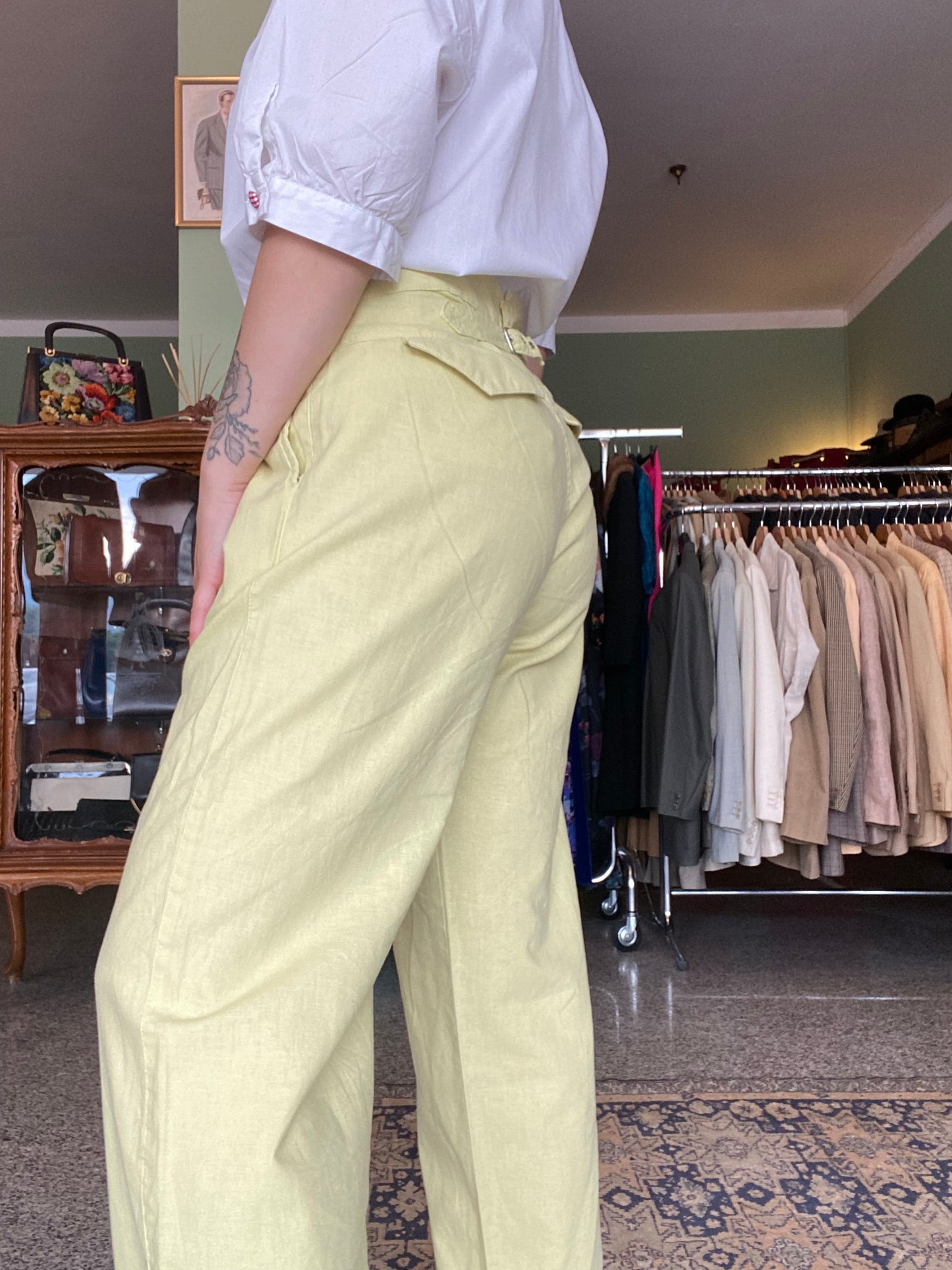 Pantaloni 100% lino Guess - TG. 44