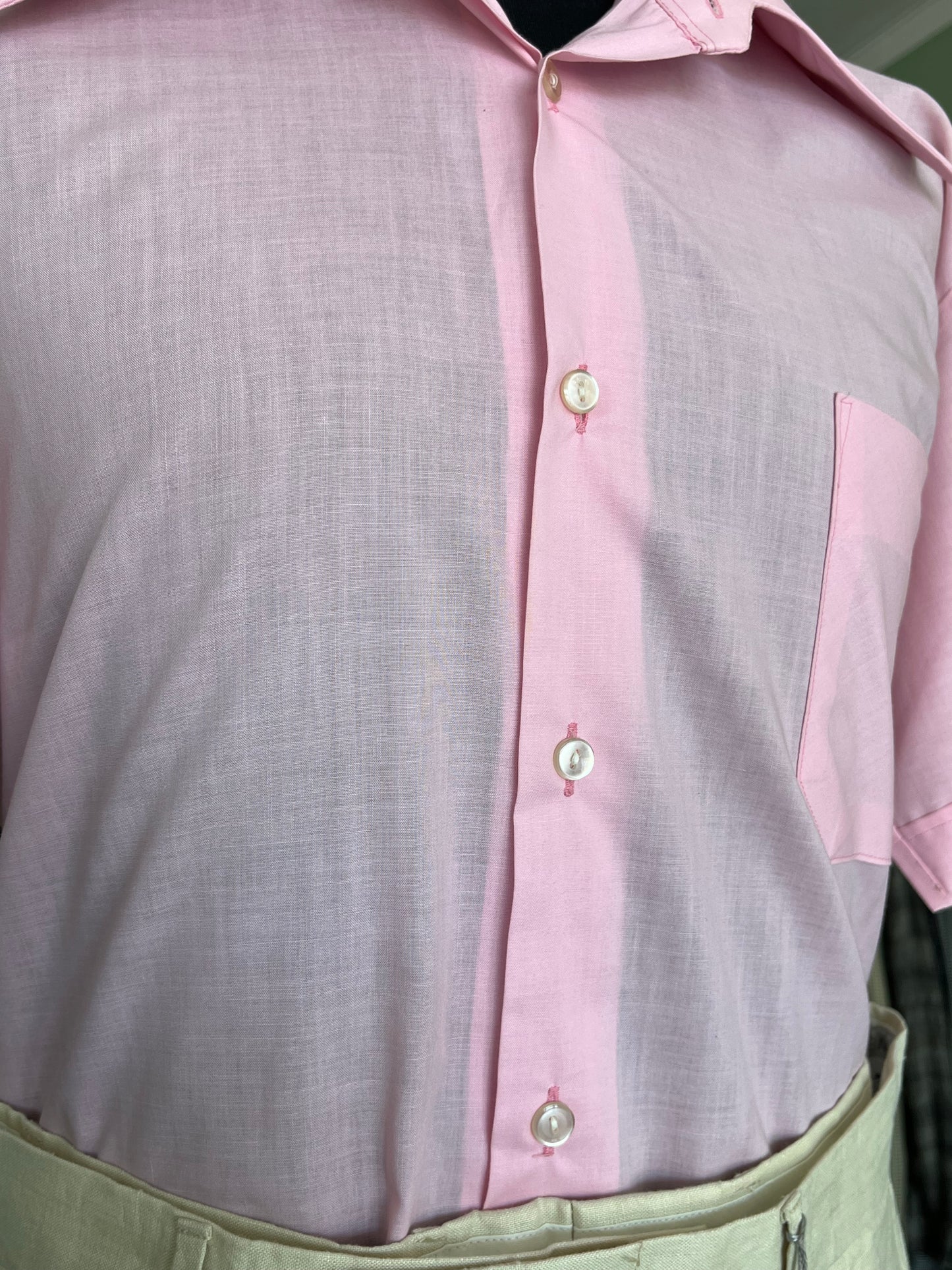 Camicia anni ‘70 a maniche corte tg. L-XL