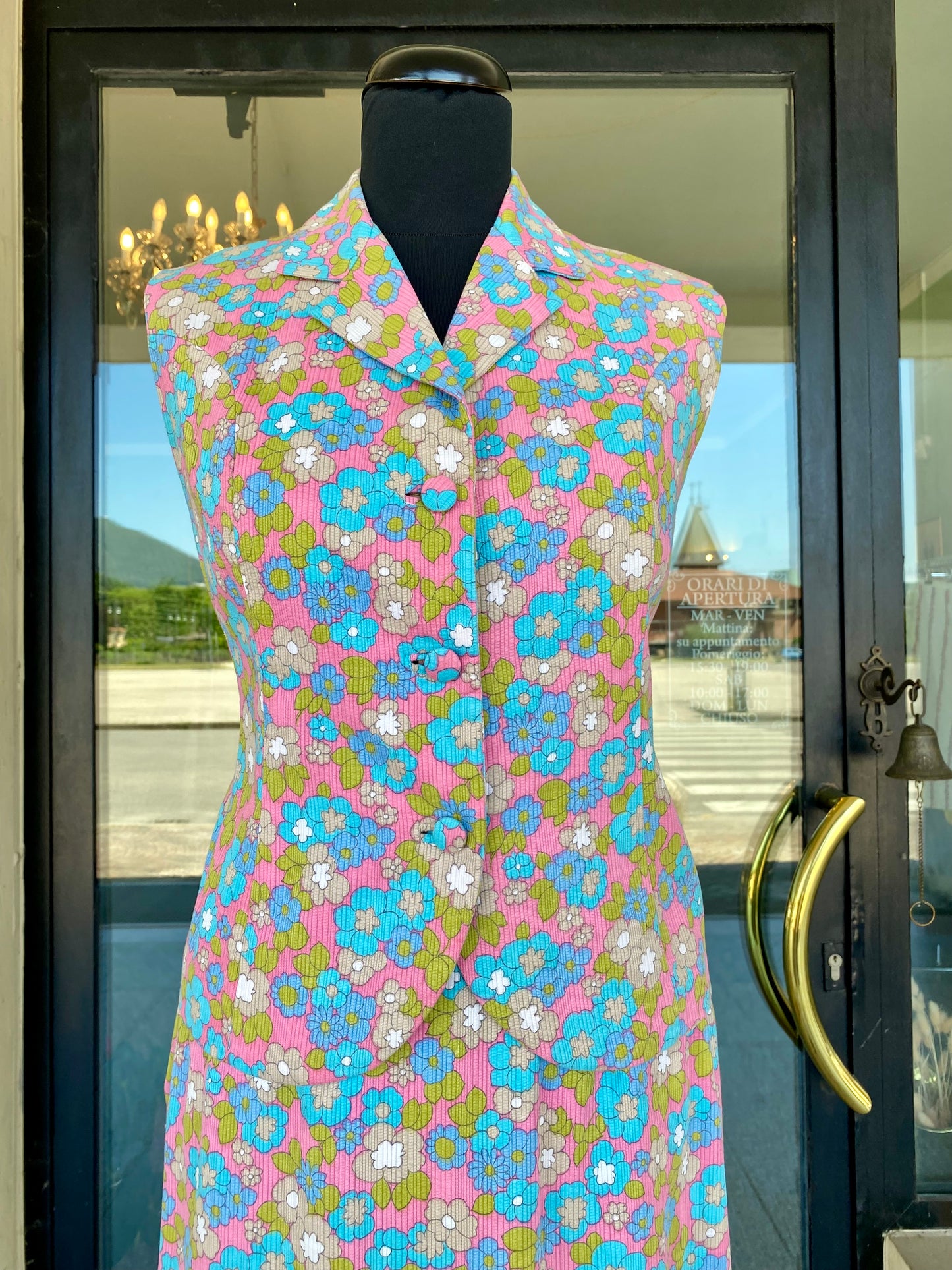 Completo anni ‘60 gilet + gonna - TG. 38