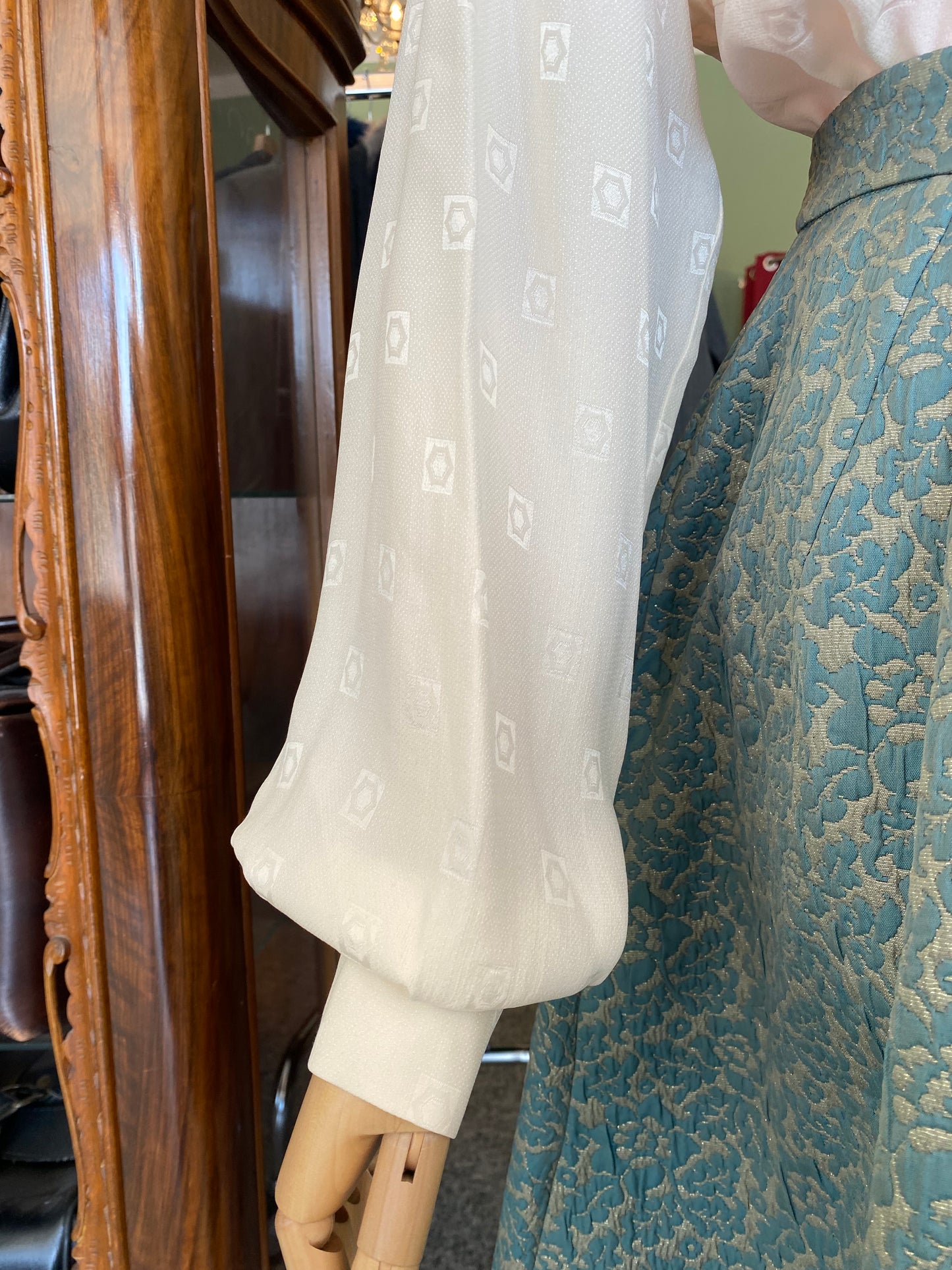 Camicia panna 100% seta - TG. 48/50