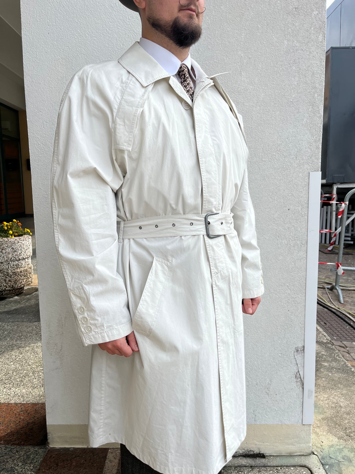 Trench anni ‘80 ghiaccio Gherardini