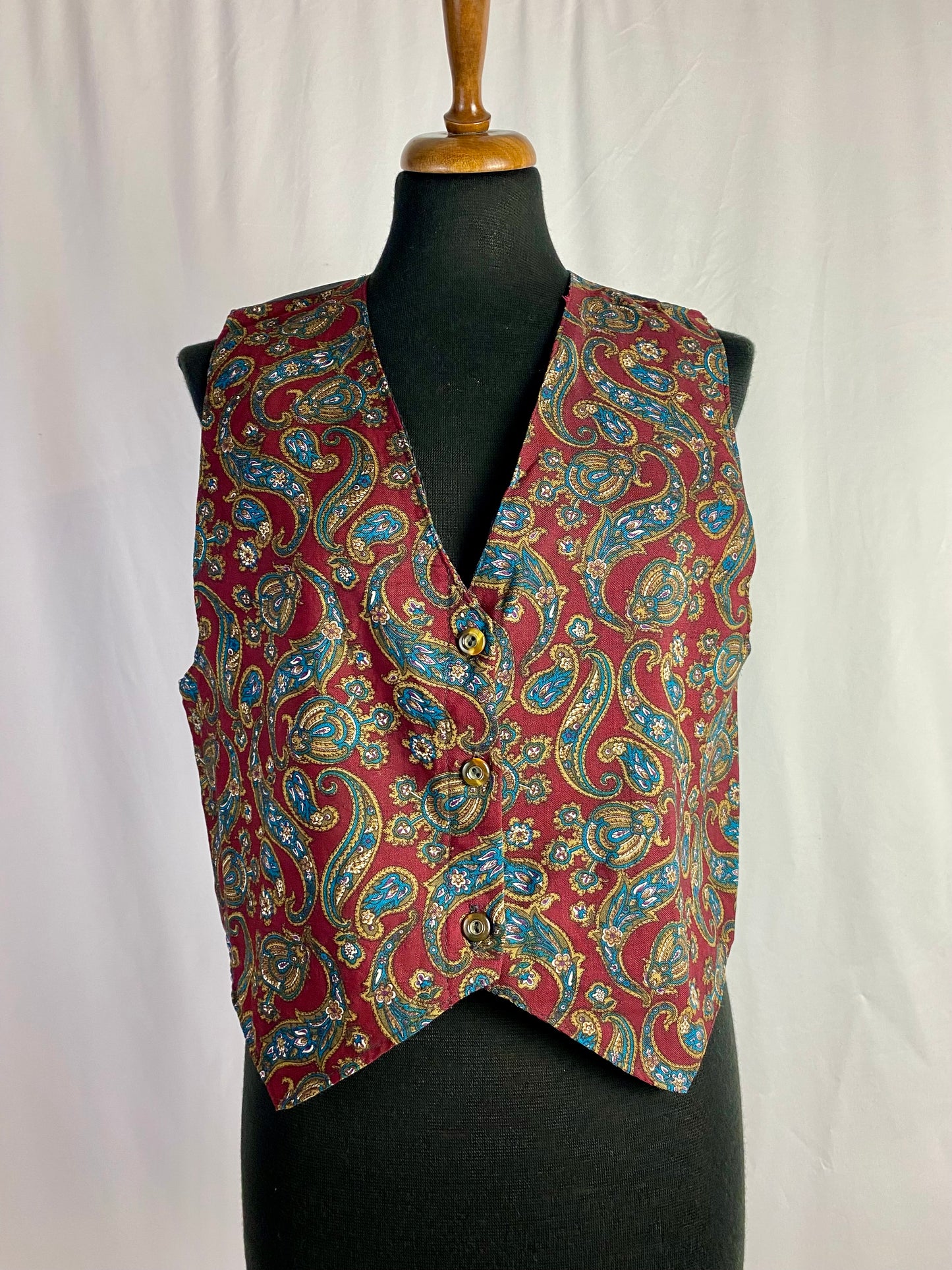 Gilet anni ‘70 fantasia paisley - TG. 42 circa