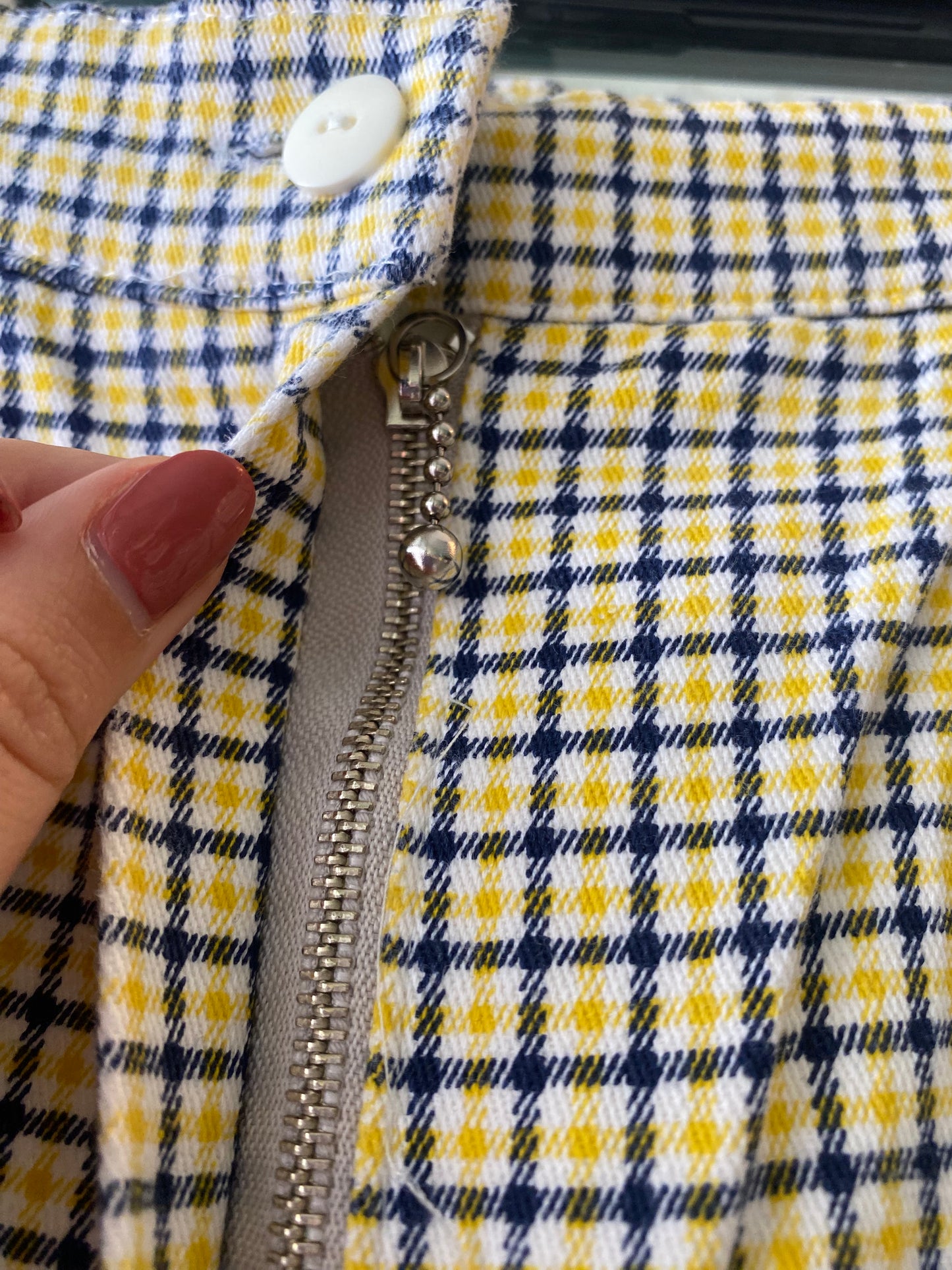 Pantaloni a quadri 100% cotone - TG. 42