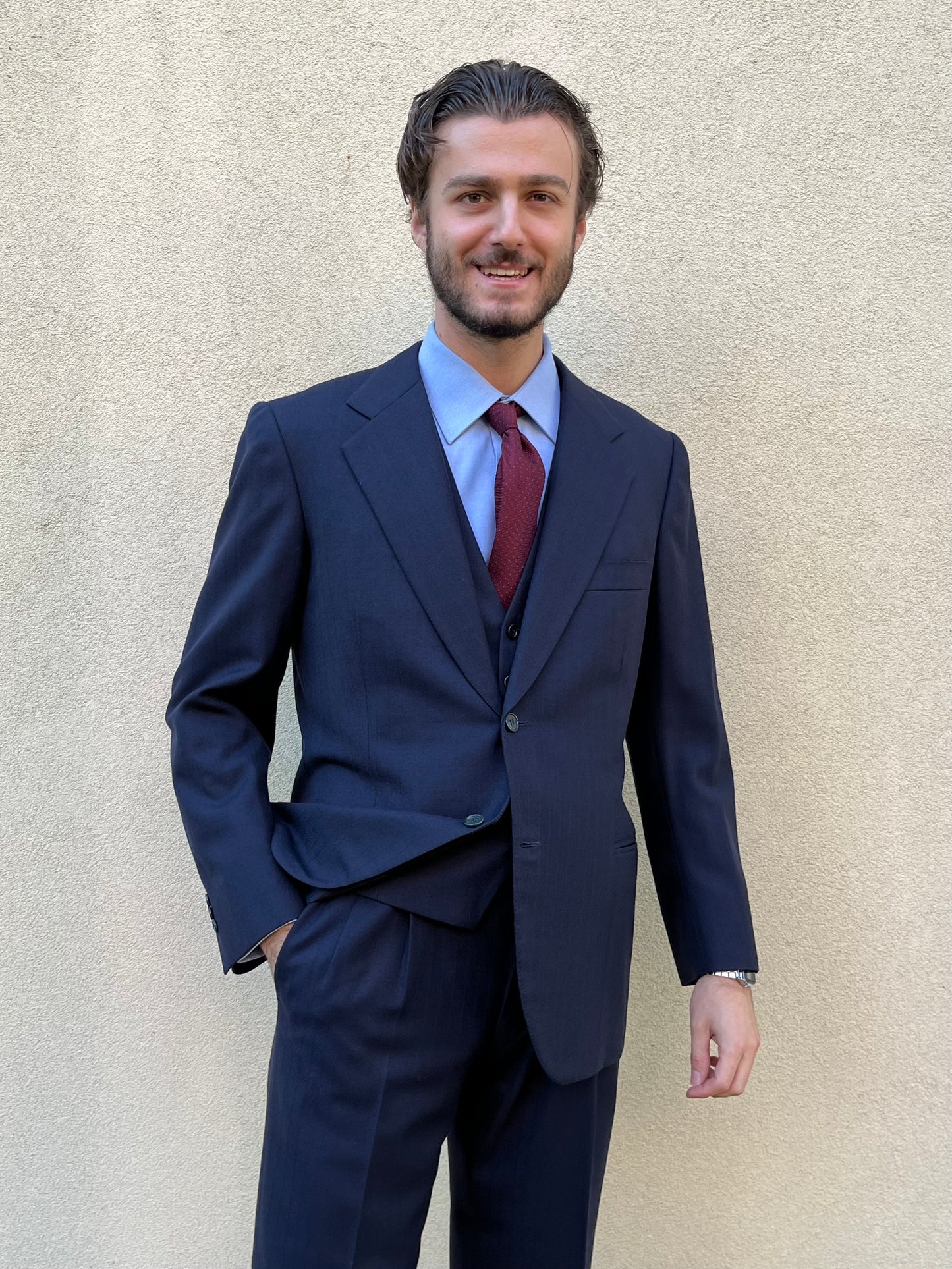 Completo sartoriale tre pezzi anni '60 tg. 48-50