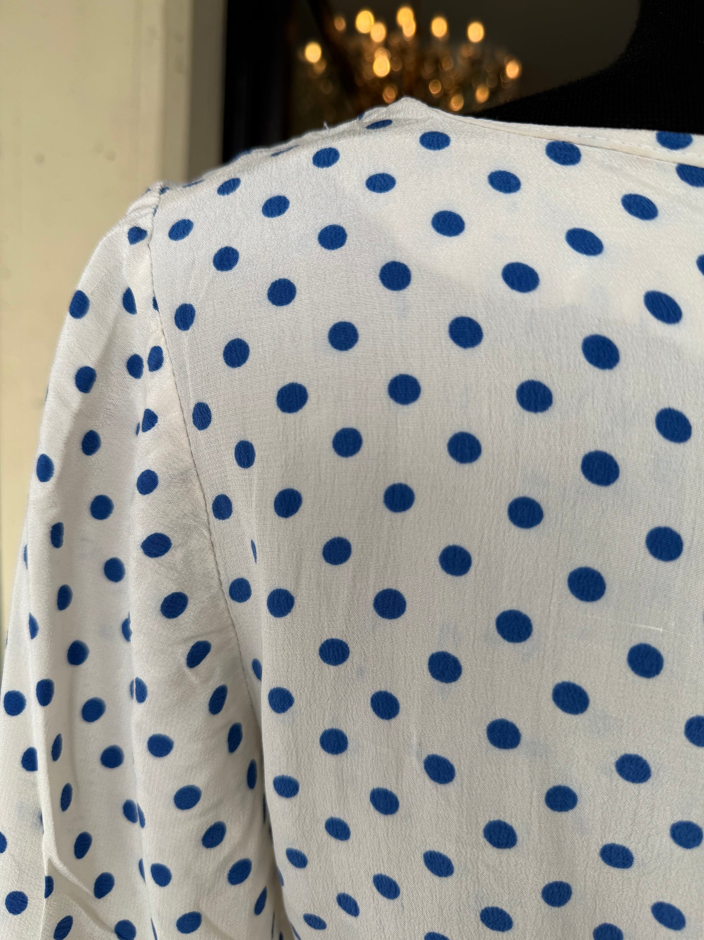 Abito sartoriale in seta a pois - TG. 46/48