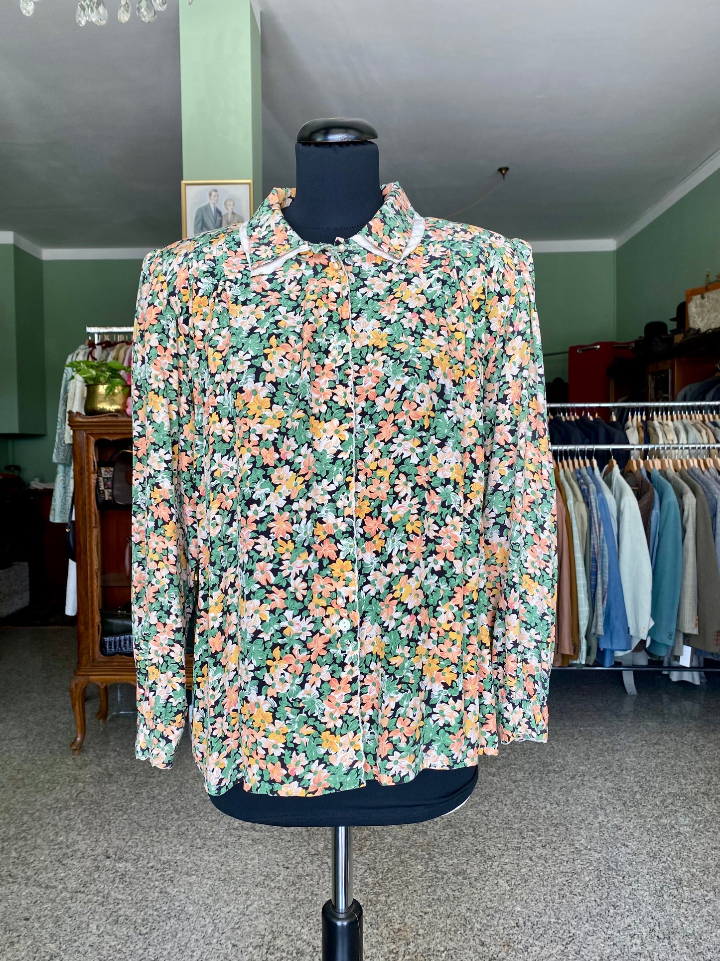 Camicia in seta fantasia floreale - TG. 48