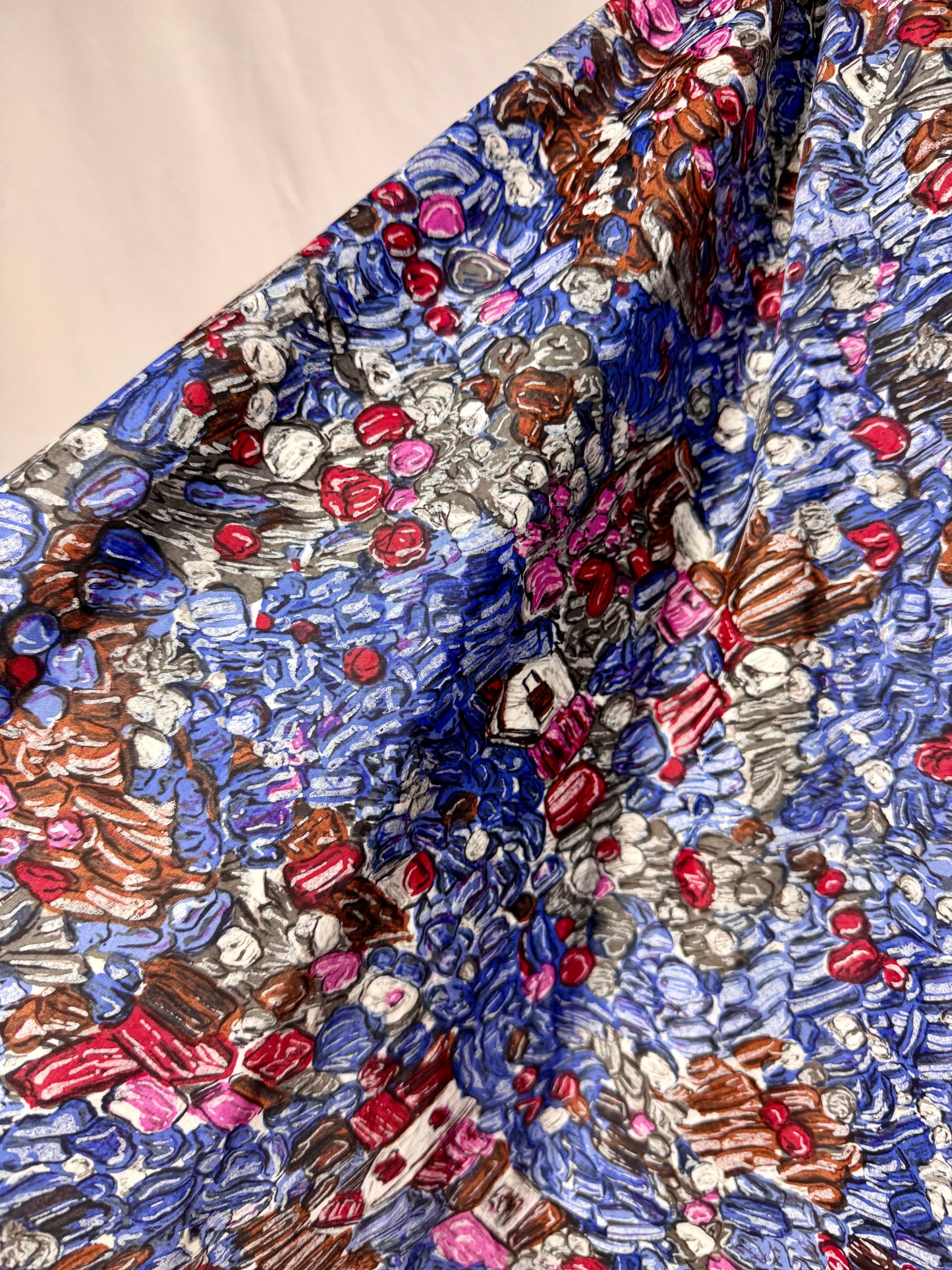 Abito anni ‘50 “Stampa Liberty Blu” – TG. 36