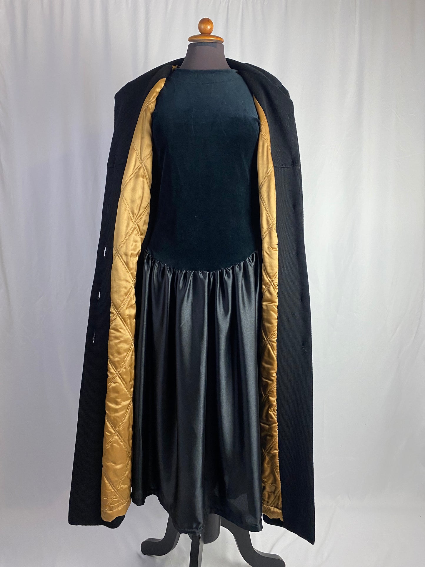 Cappotto in maglia di lana nero- TG. 44 circa