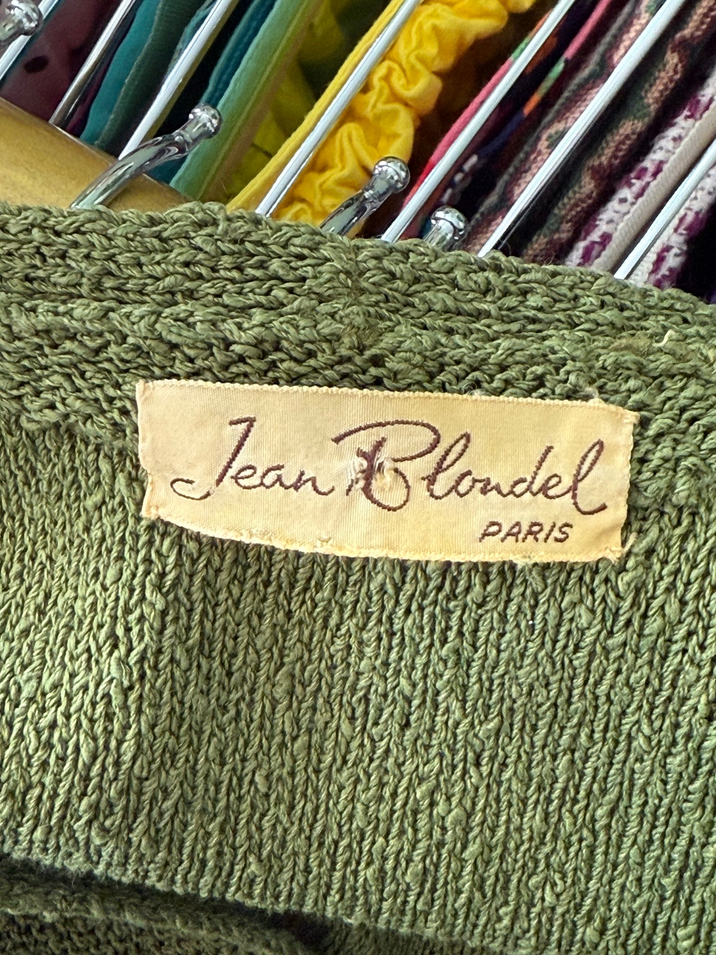 Abito in maglia Jean Blondel Paris – fatto a mano anni ’70 - TG. 36