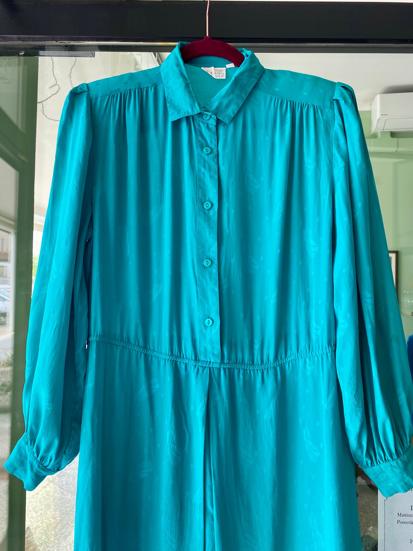 Abito color Tiffany seta - 48/50/52