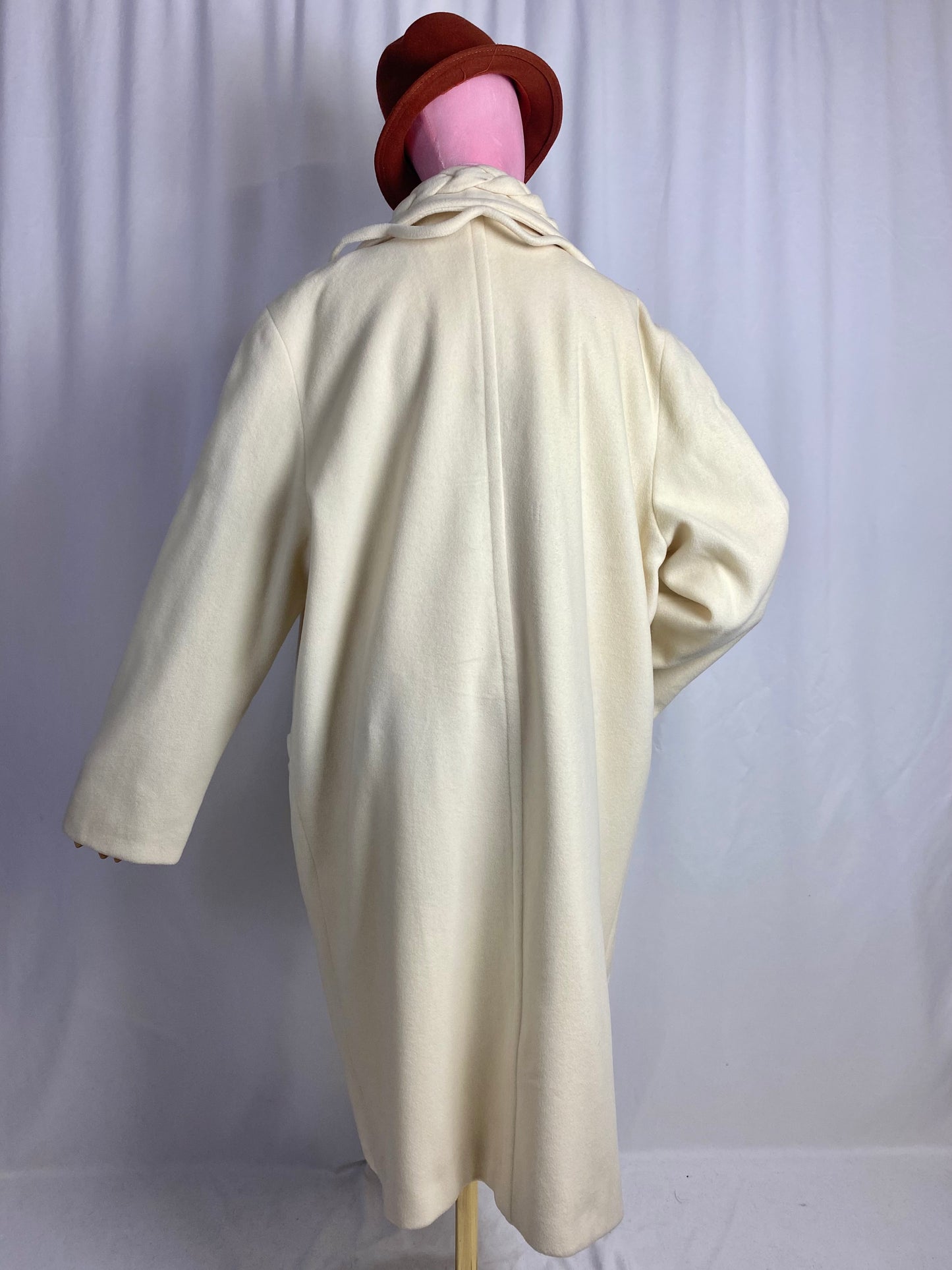 Cappotto panna 100% lana - TG. 46