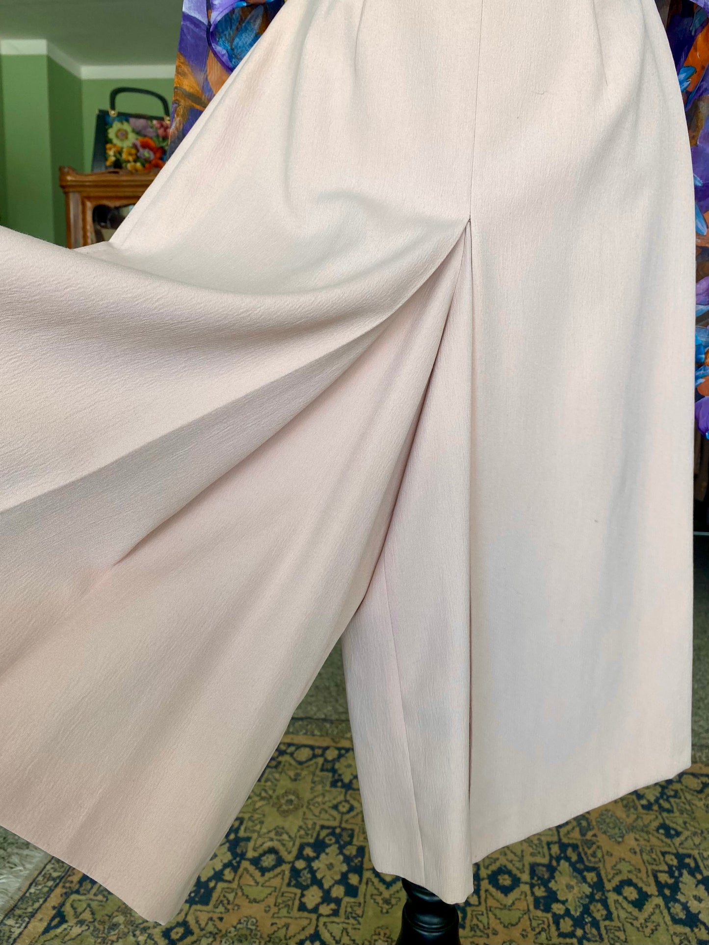 Gonna pantalone rosa pastello - TG. 38