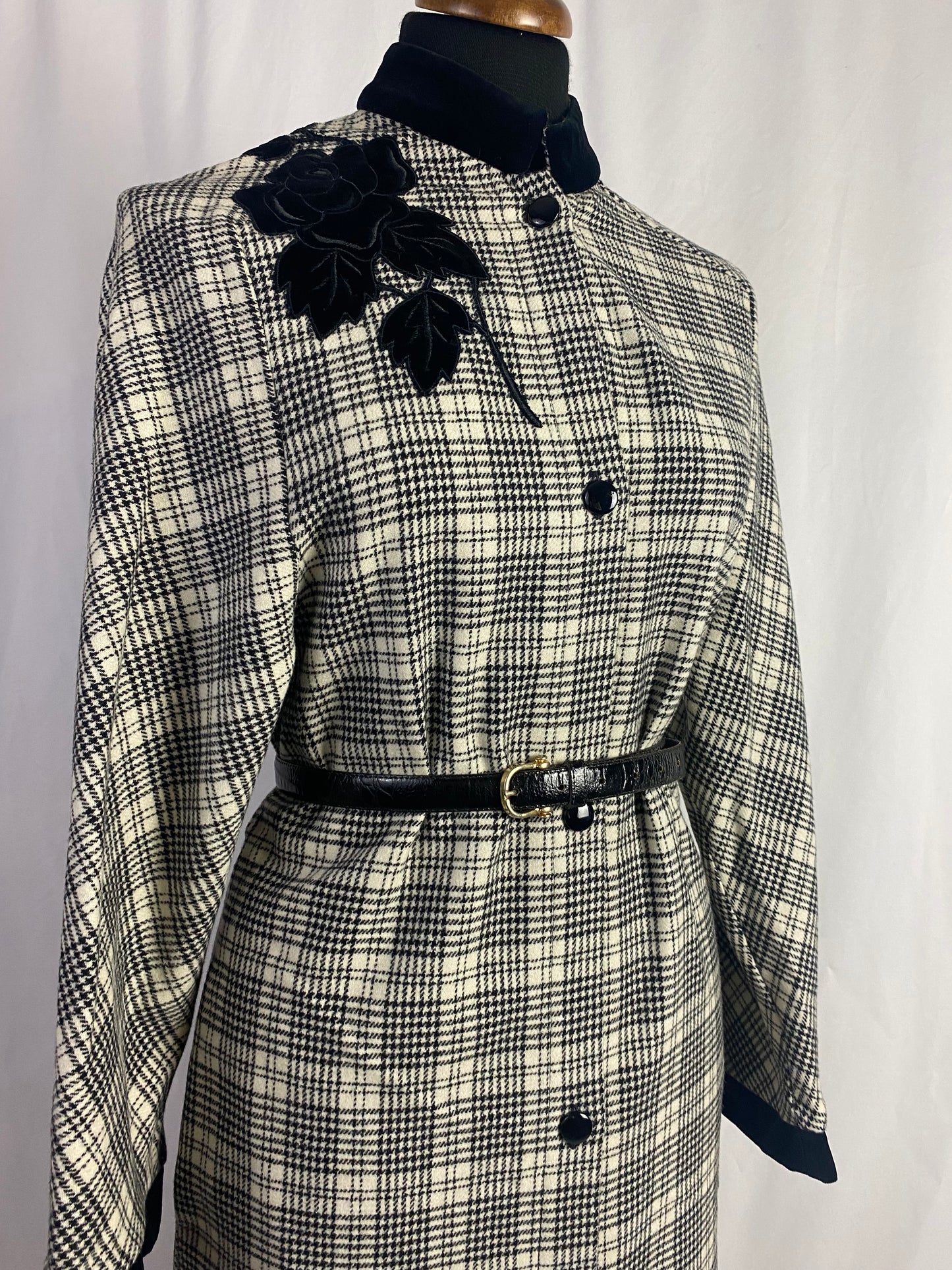 Abito pied de poule 100% lana - TG. 44/46