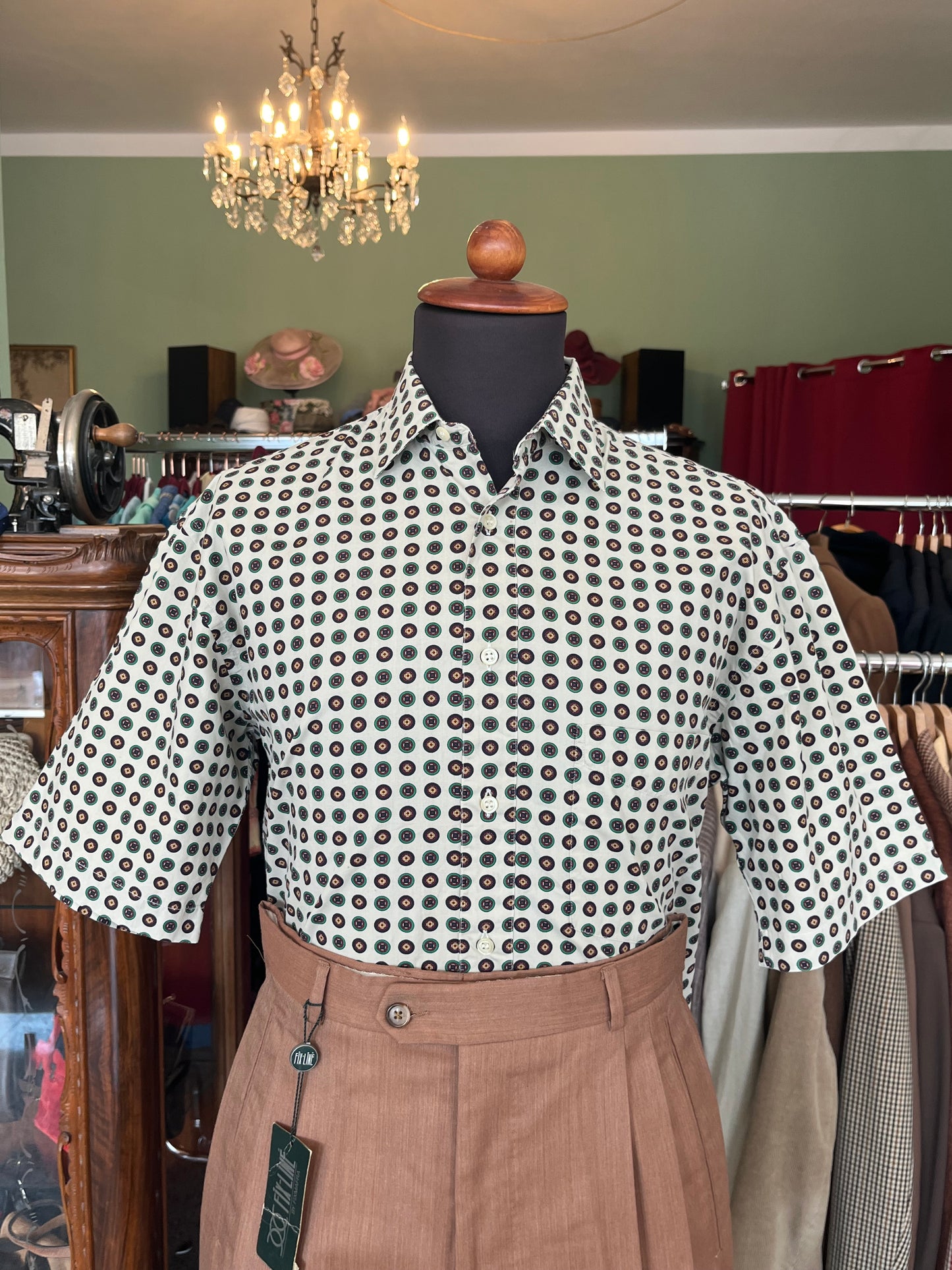 Camicia a maniche corte cotone XS-S