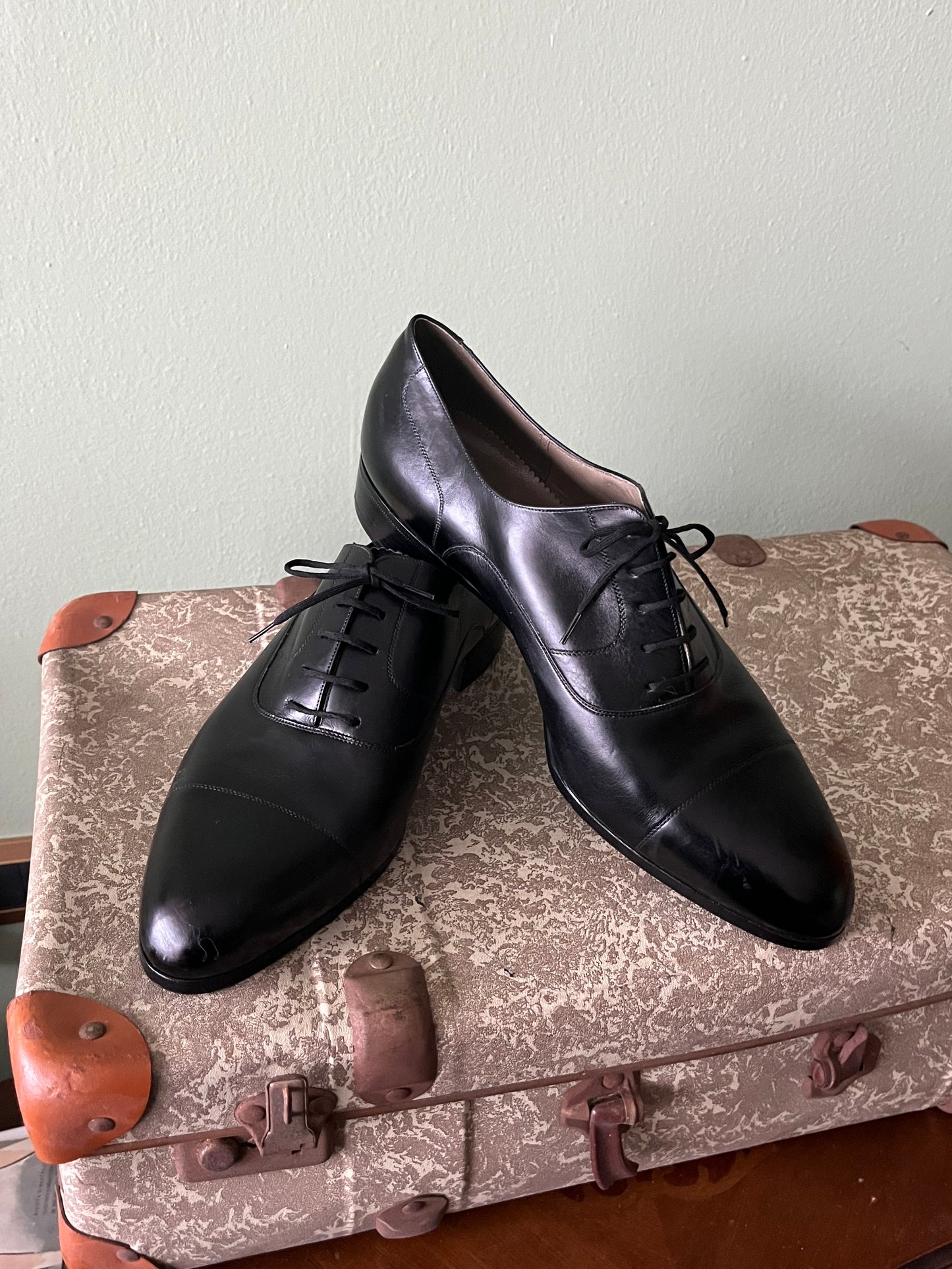 Scarpe oxford pelle nera tg. 40-41