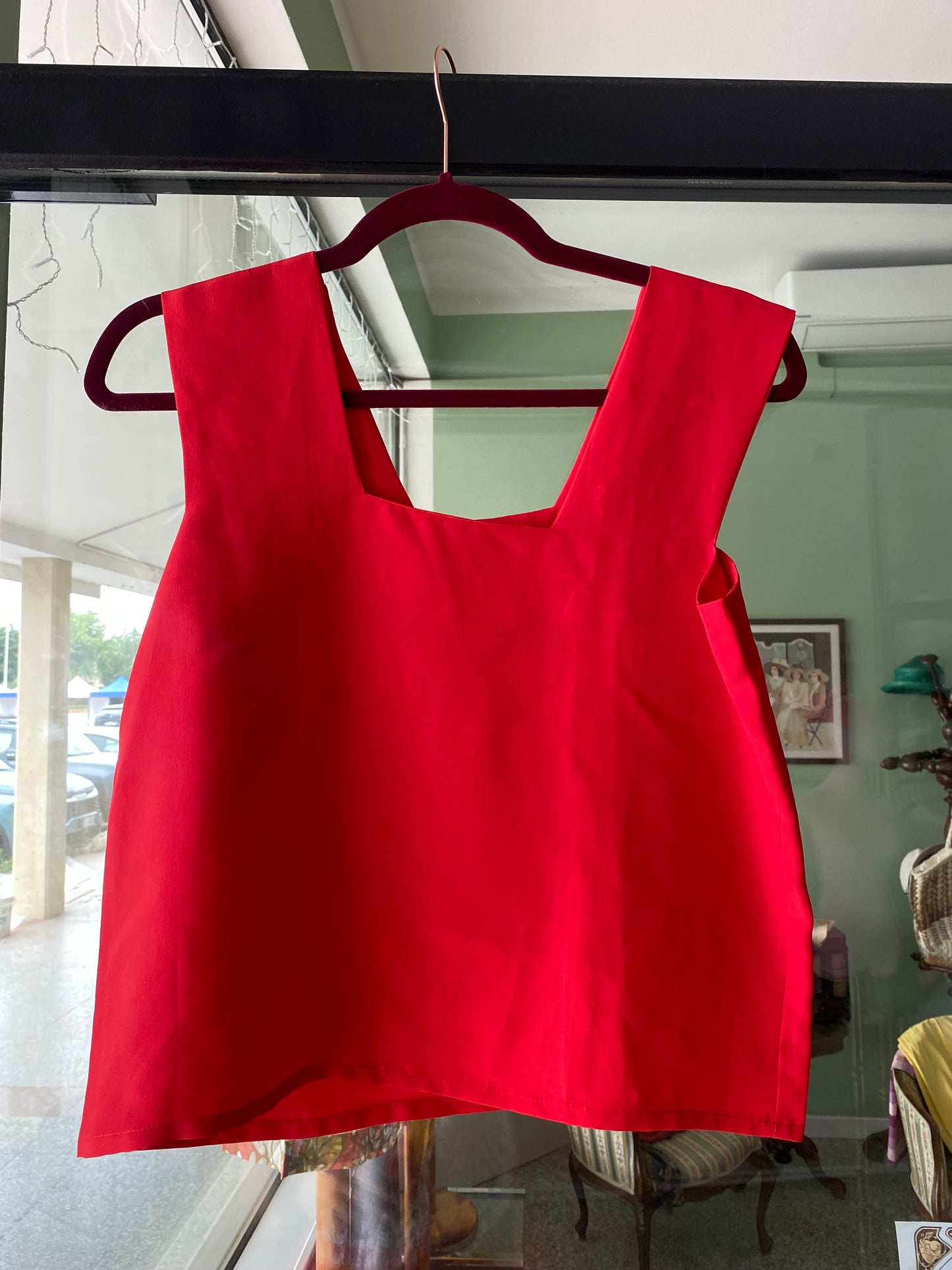 Blusa rossa crop- TG. 38/40