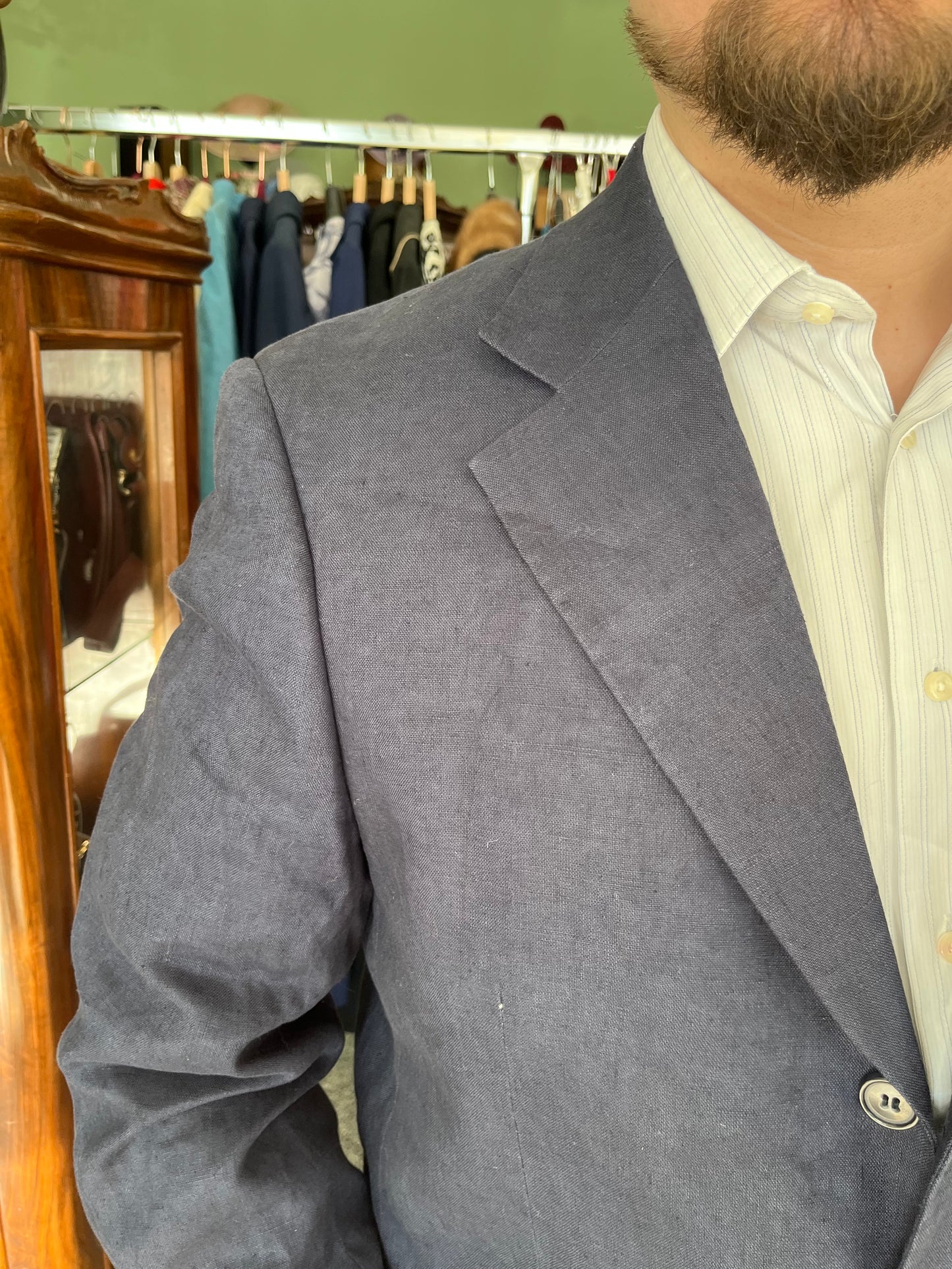 Giacca anni ‘80 blu tg. 50-52