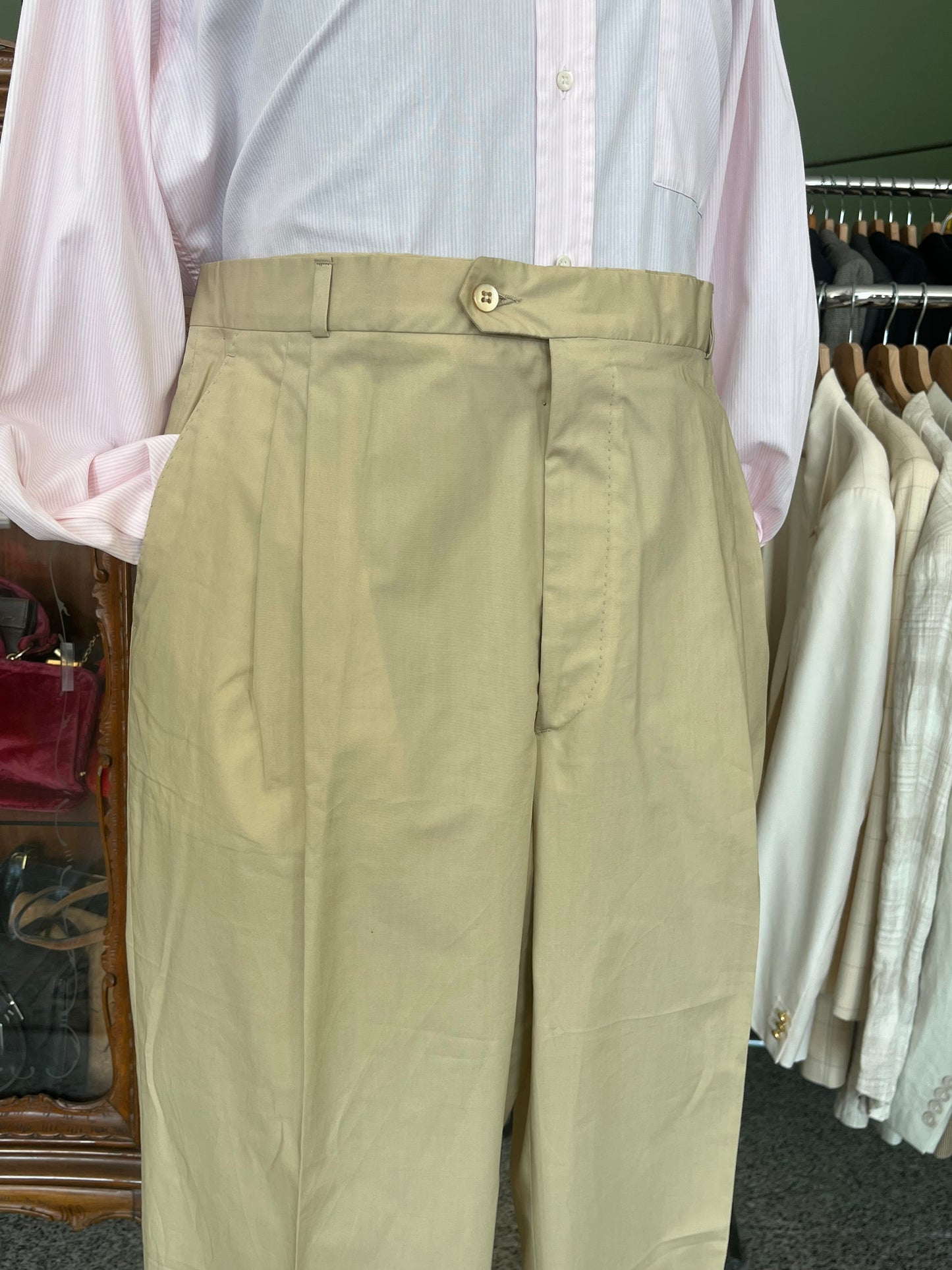 Calzoni in cotone crema tg. 56-58