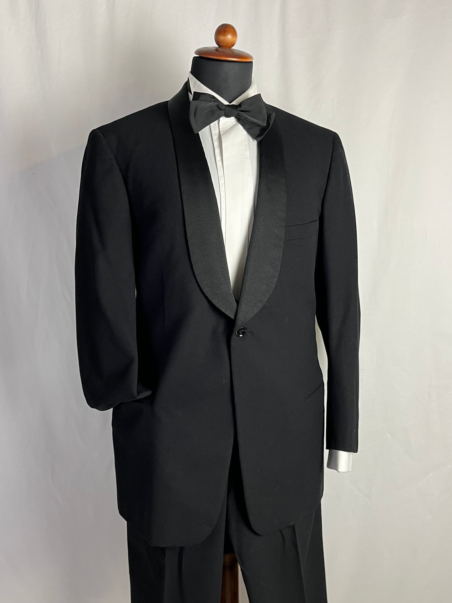 Smoking sartoriale tre pezzi anni ‘50 tg. 52-54