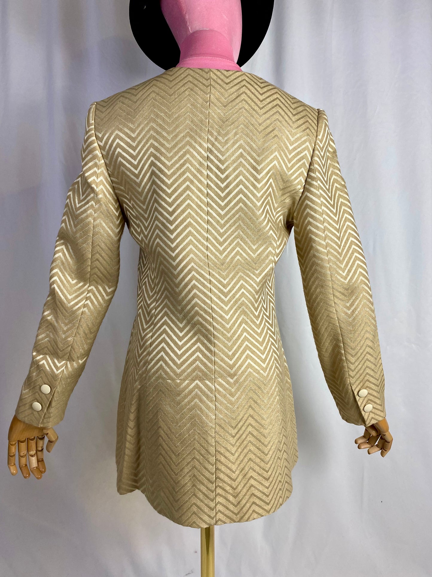 Giacca fantasia Chevron- TG. 40/42