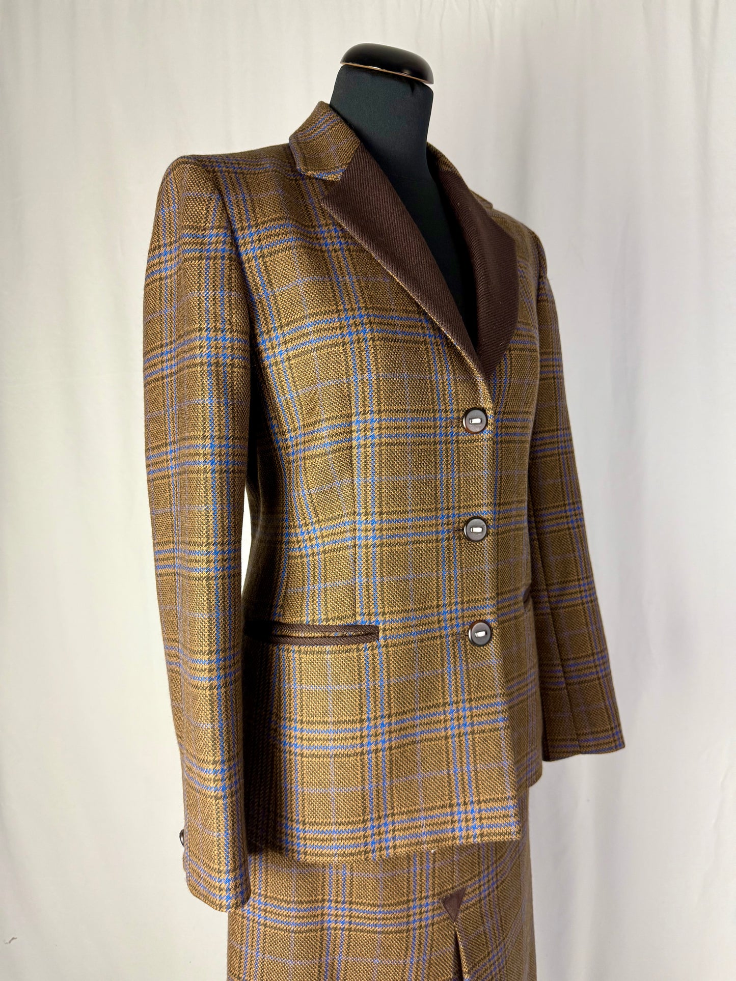 Tailleur anni ’80 power dressing in pura lana - TG. 40