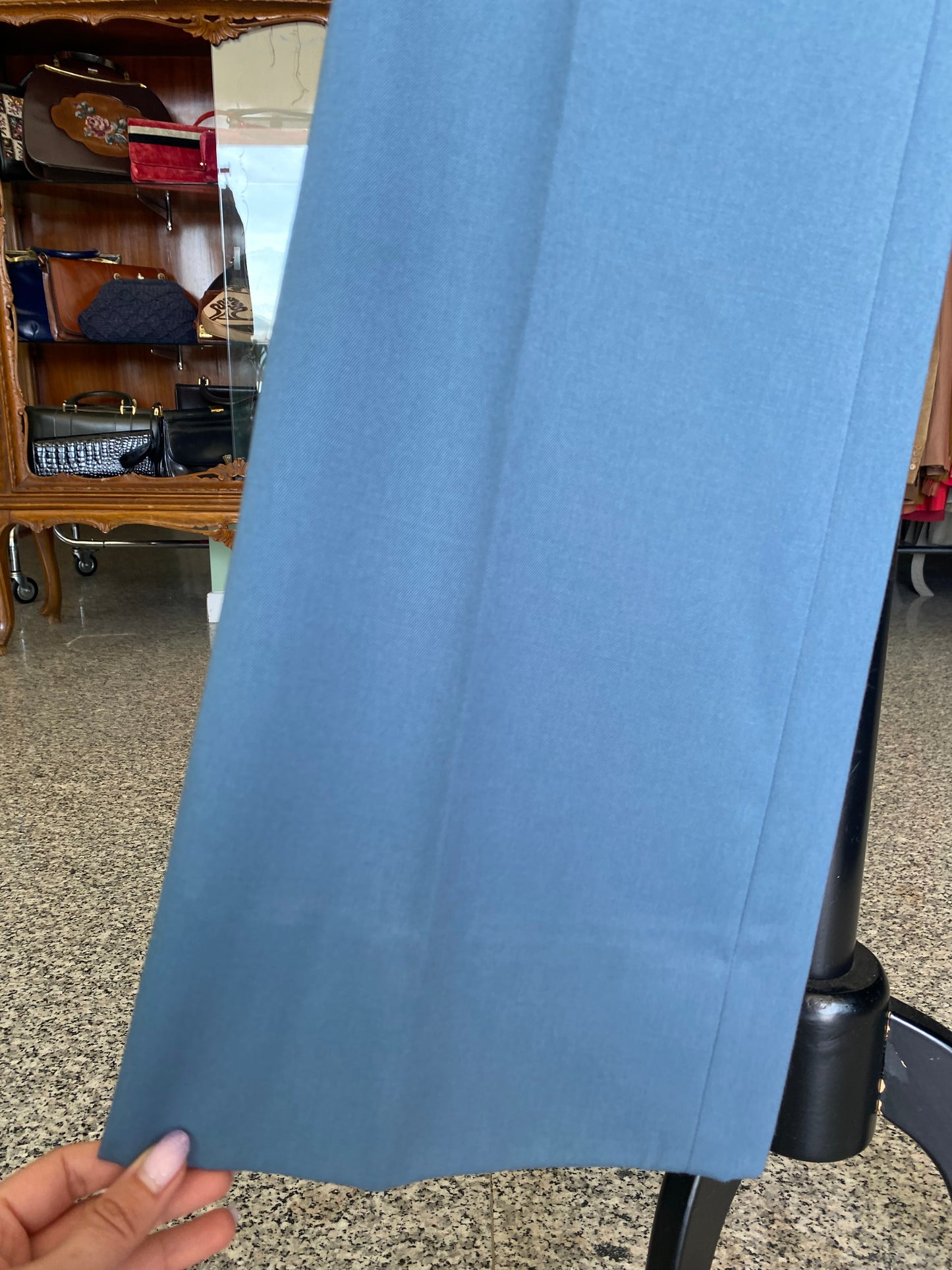 Pantaloni anni ‘70 azzurro polvere - TG. 38